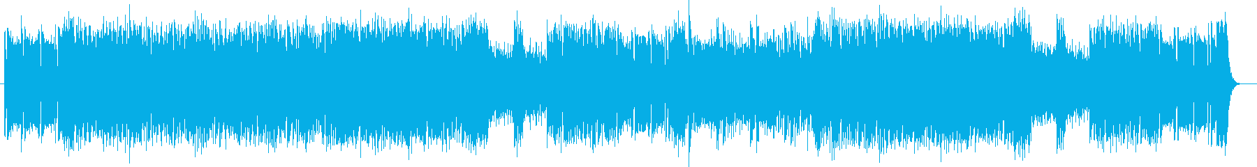 ドラムがしっかりしたお洒落なループの曲の再生済みの波形