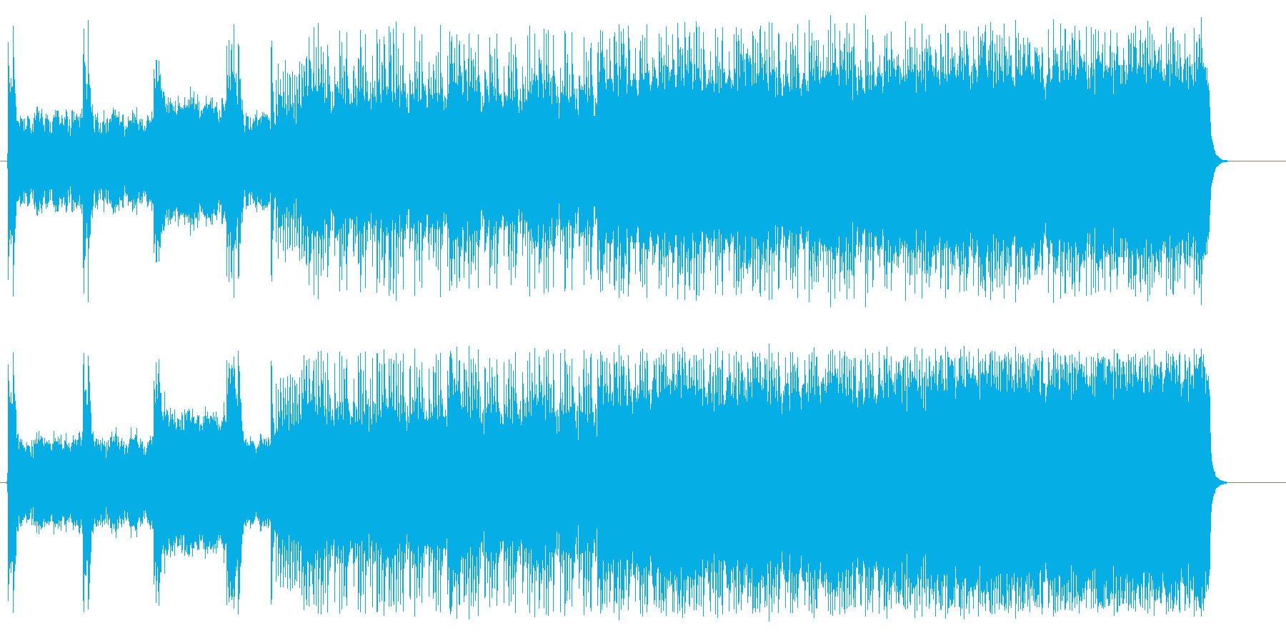 スピードとスリルのヘヴィメタルドライブの再生済みの波形
