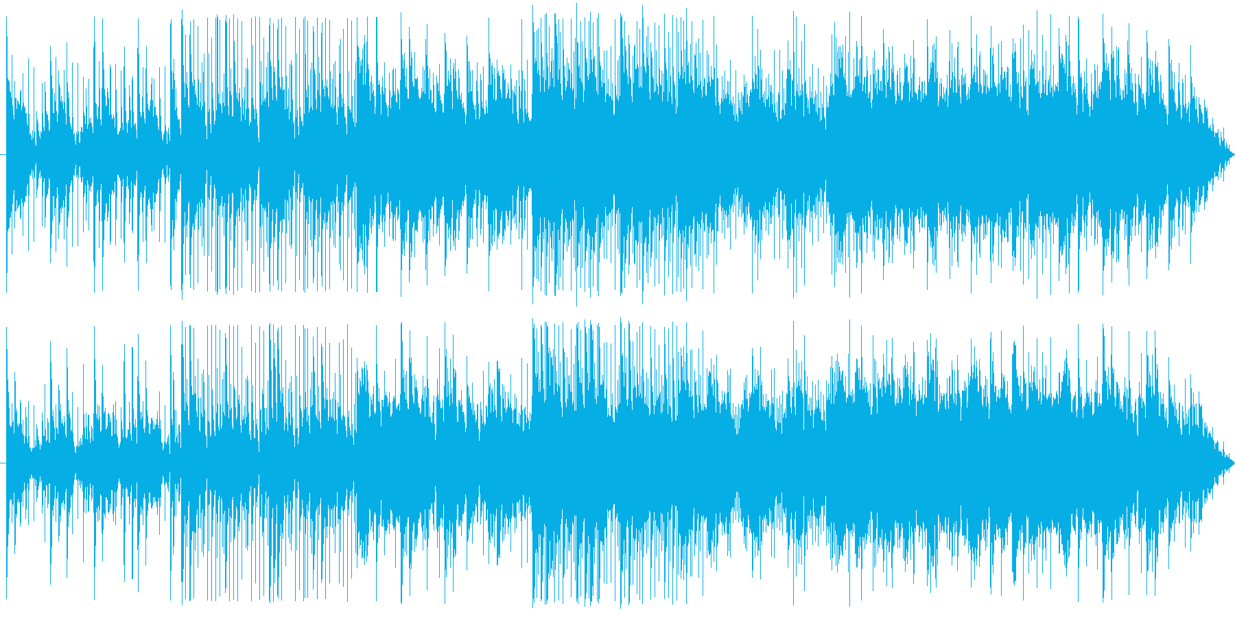 きらきら光るガラスをイメージした曲。の再生済みの波形