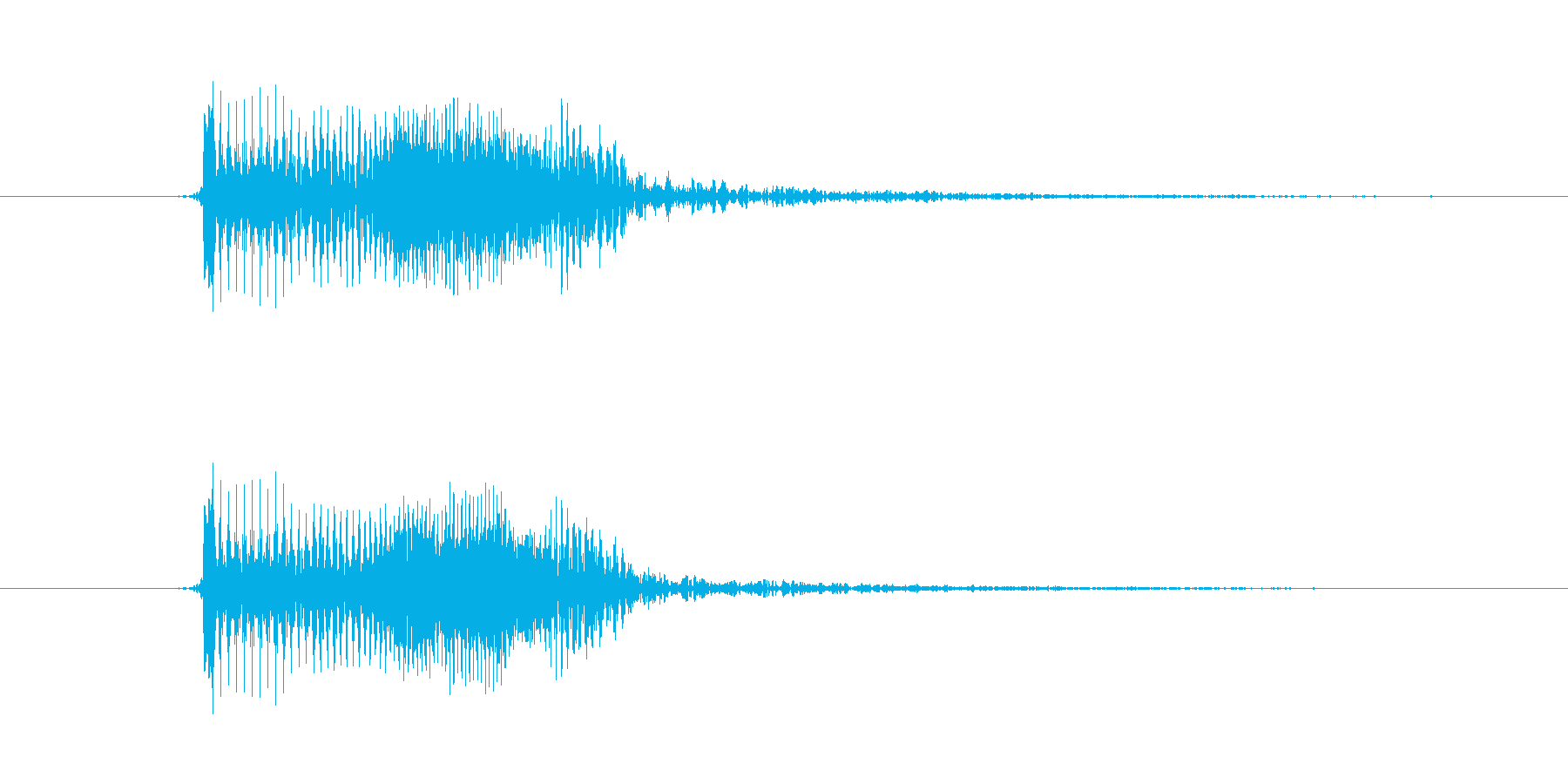 ギターのスライド音ですの再生済みの波形
