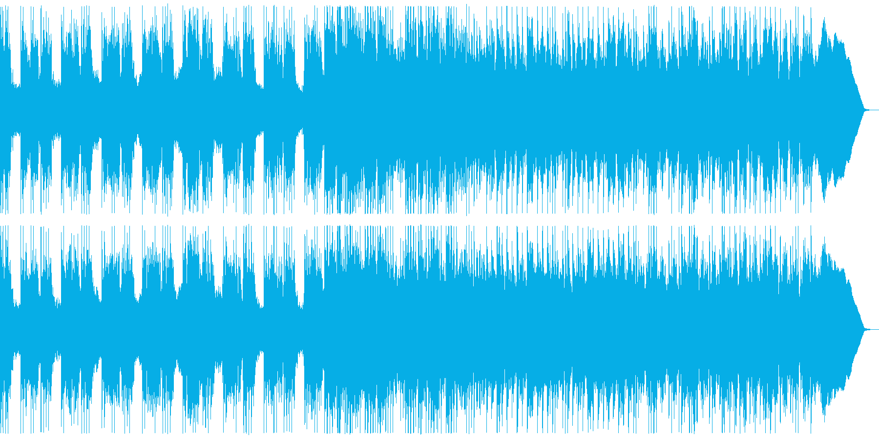 重厚ダークなメタル 重さや緊張感のある曲の再生済みの波形