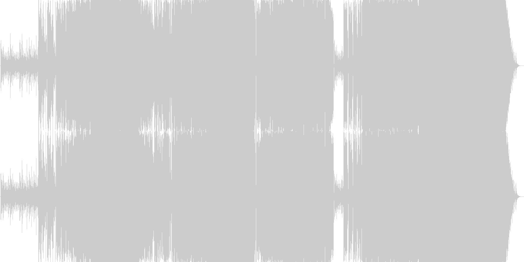 疾走感のあるロック曲。徐々に盛り上がる。の未再生の波形