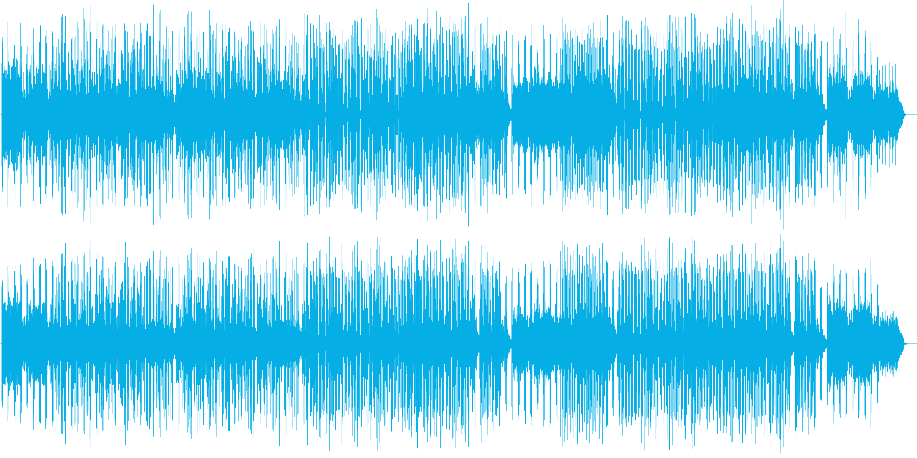 天気予報のBGMに出てきそうな曲です。の再生済みの波形