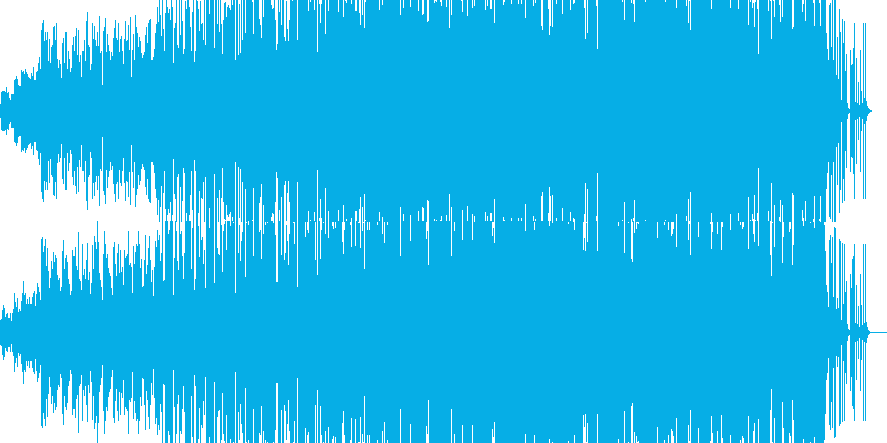 神秘的で心をゆさぶる曲の再生済みの波形