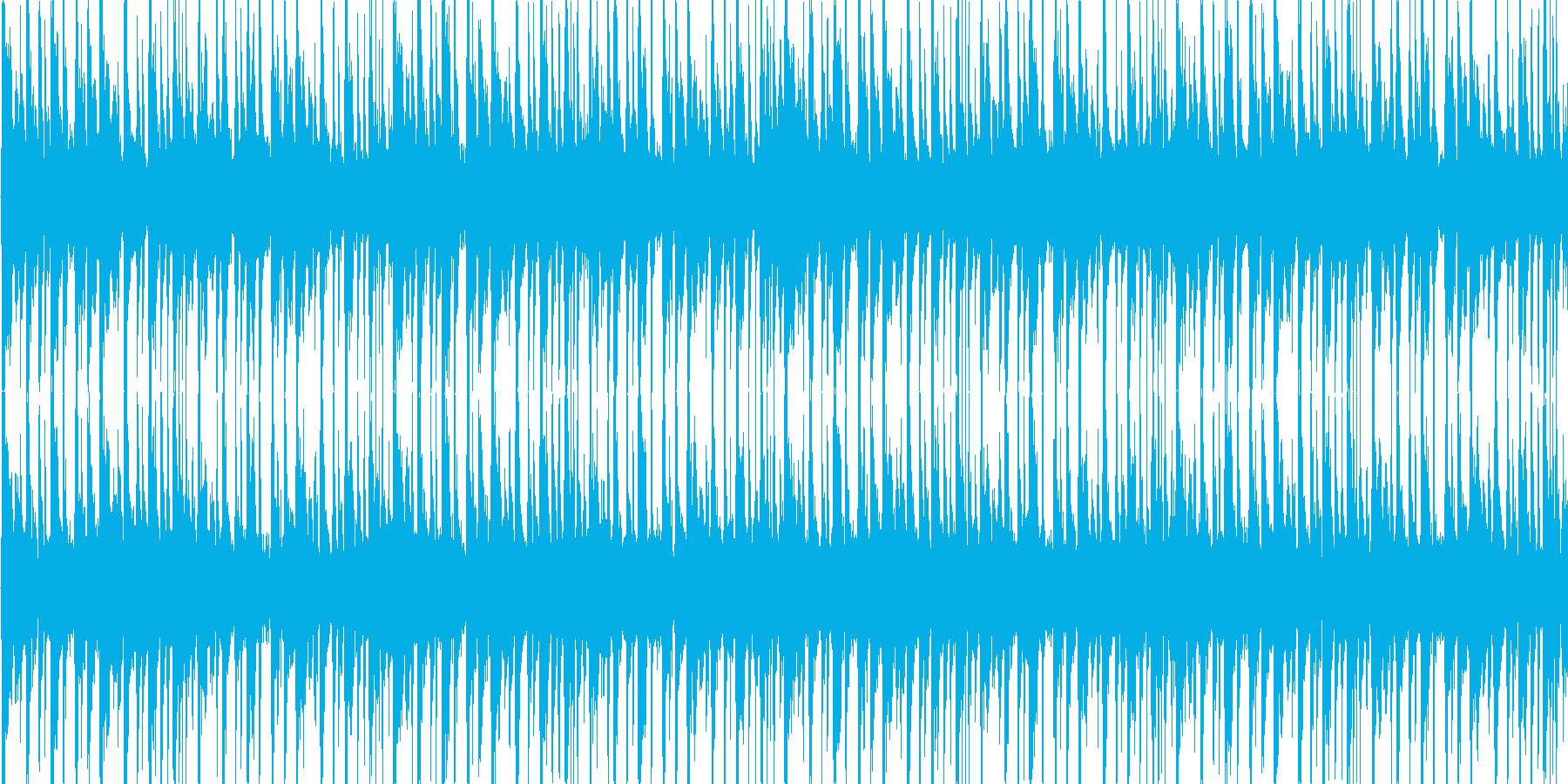 おしゃれなハウス系。ほのぼのした雰囲気の再生済みの波形