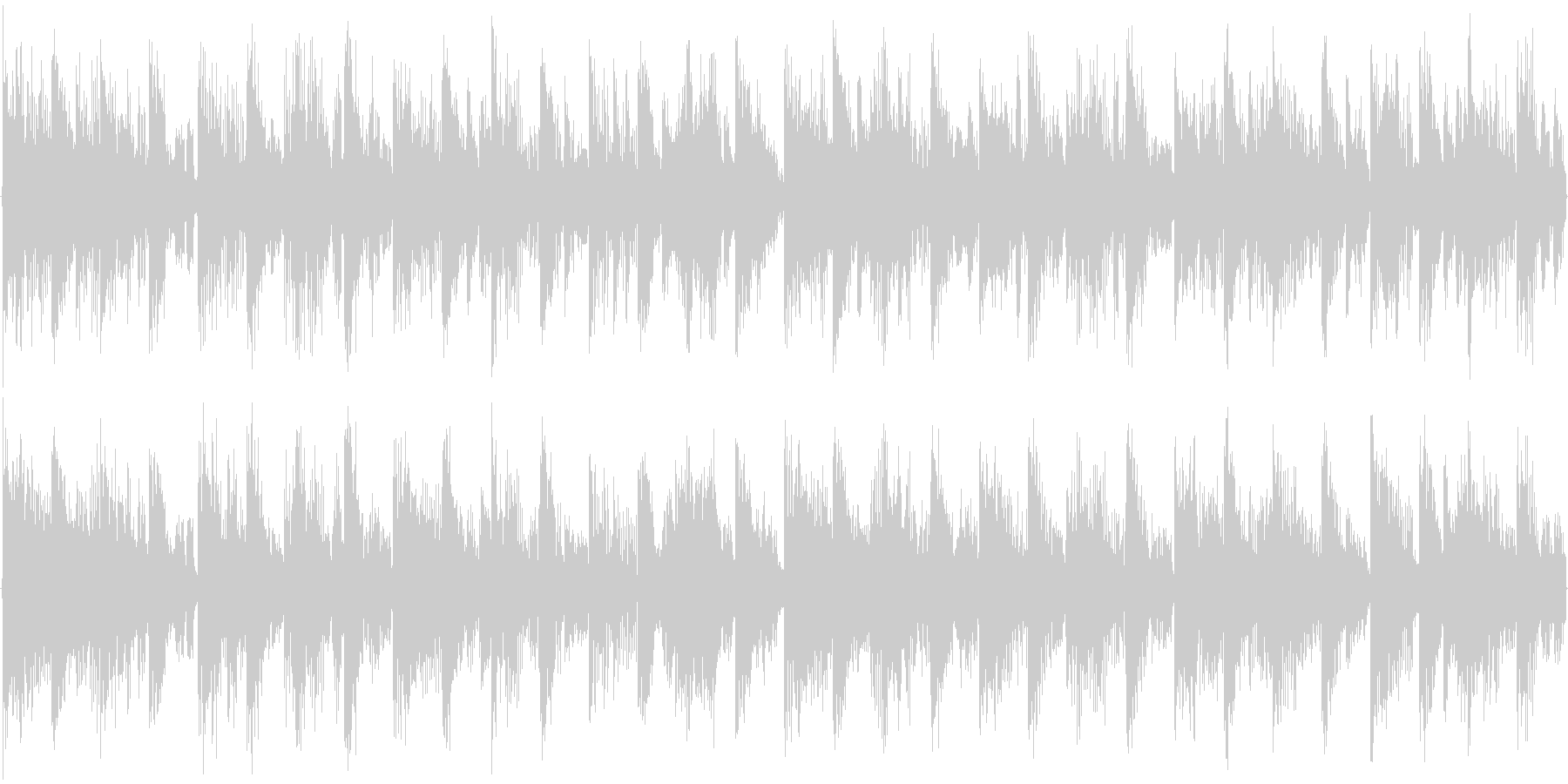 ハウス系のドラムを強調した楽曲です。の未再生の波形