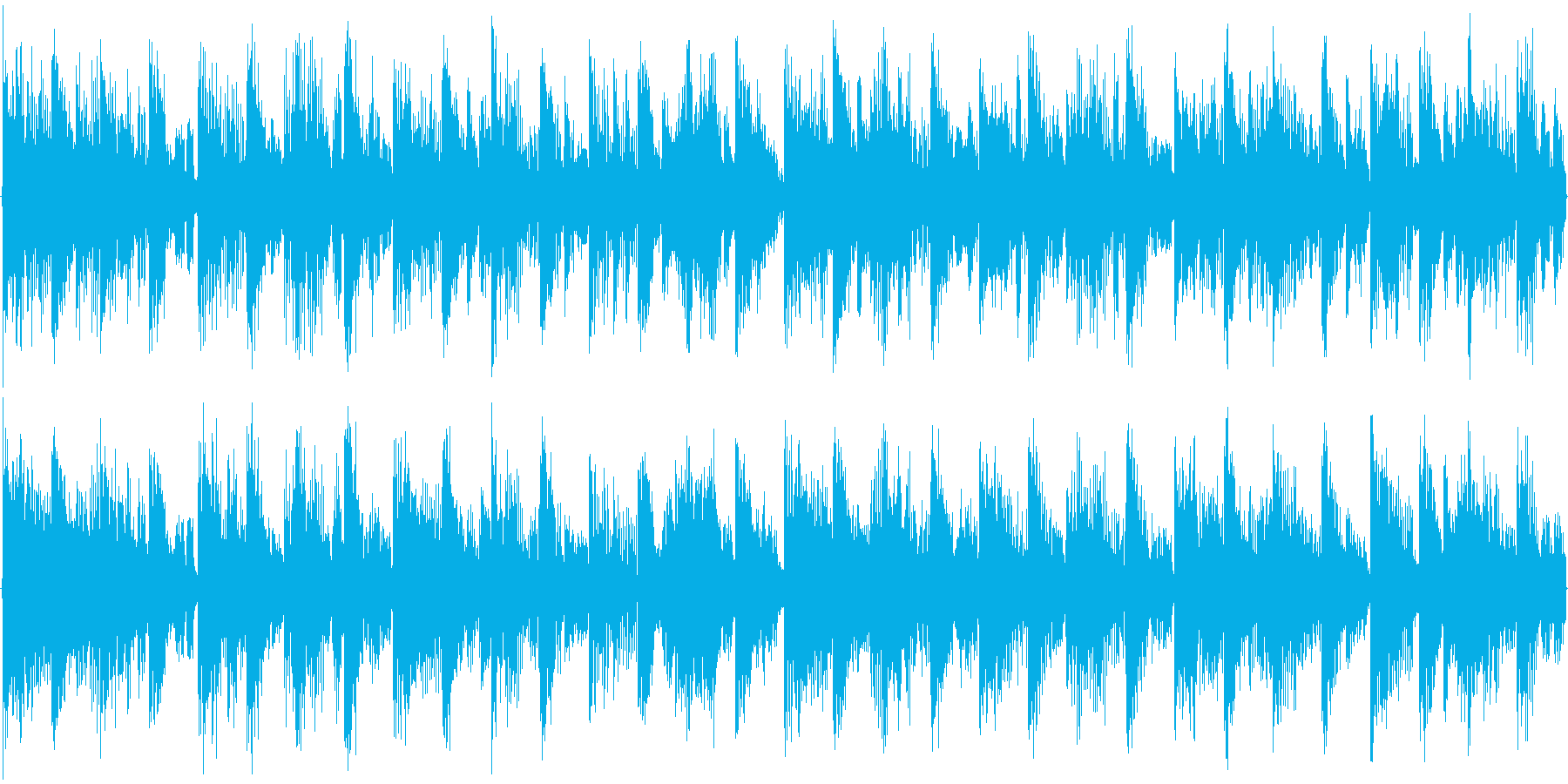 ハウス系のドラムを強調した楽曲です。の再生済みの波形