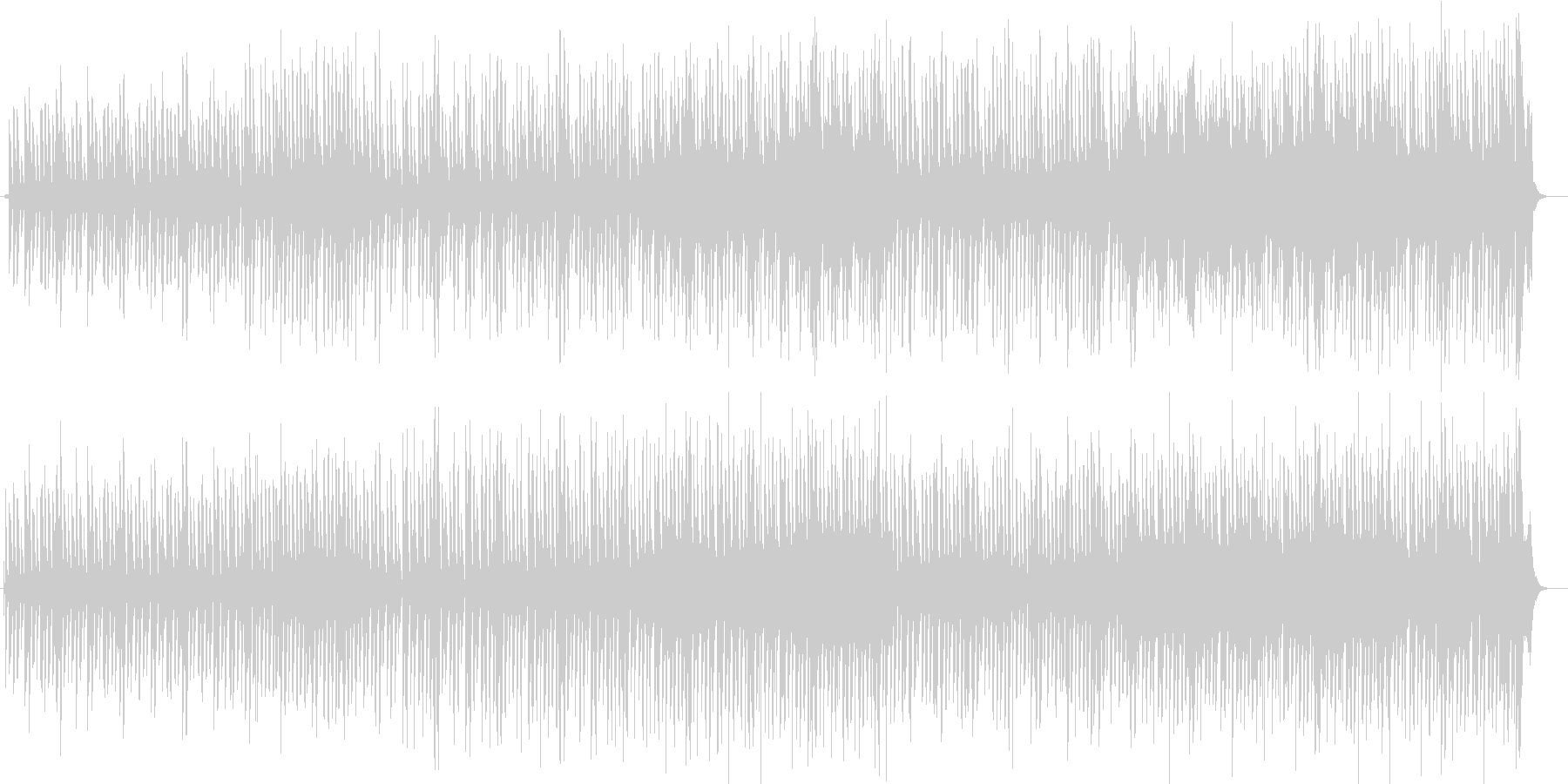 のんびり感のあるシンセ木琴などの曲の未再生の波形