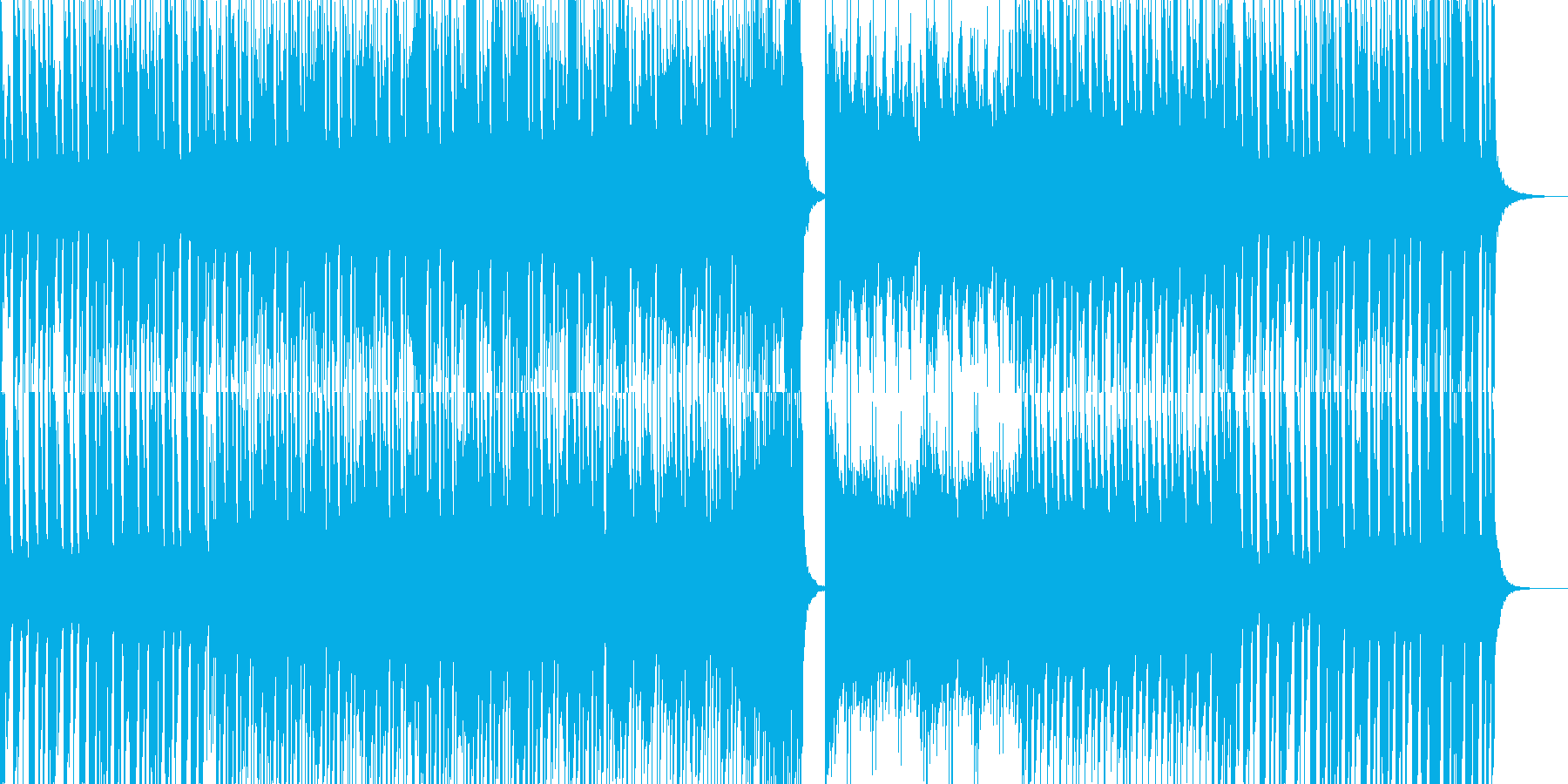 軽快なピアノ曲です。の再生済みの波形