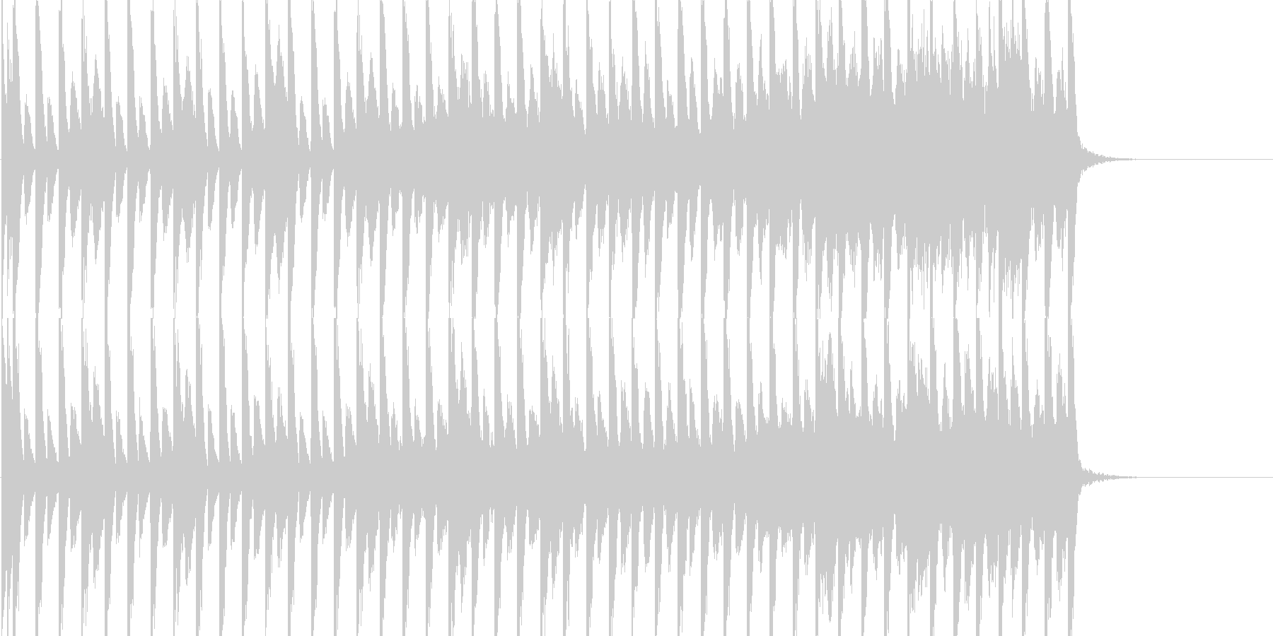 気軽にくつろいだ感じの曲の未再生の波形