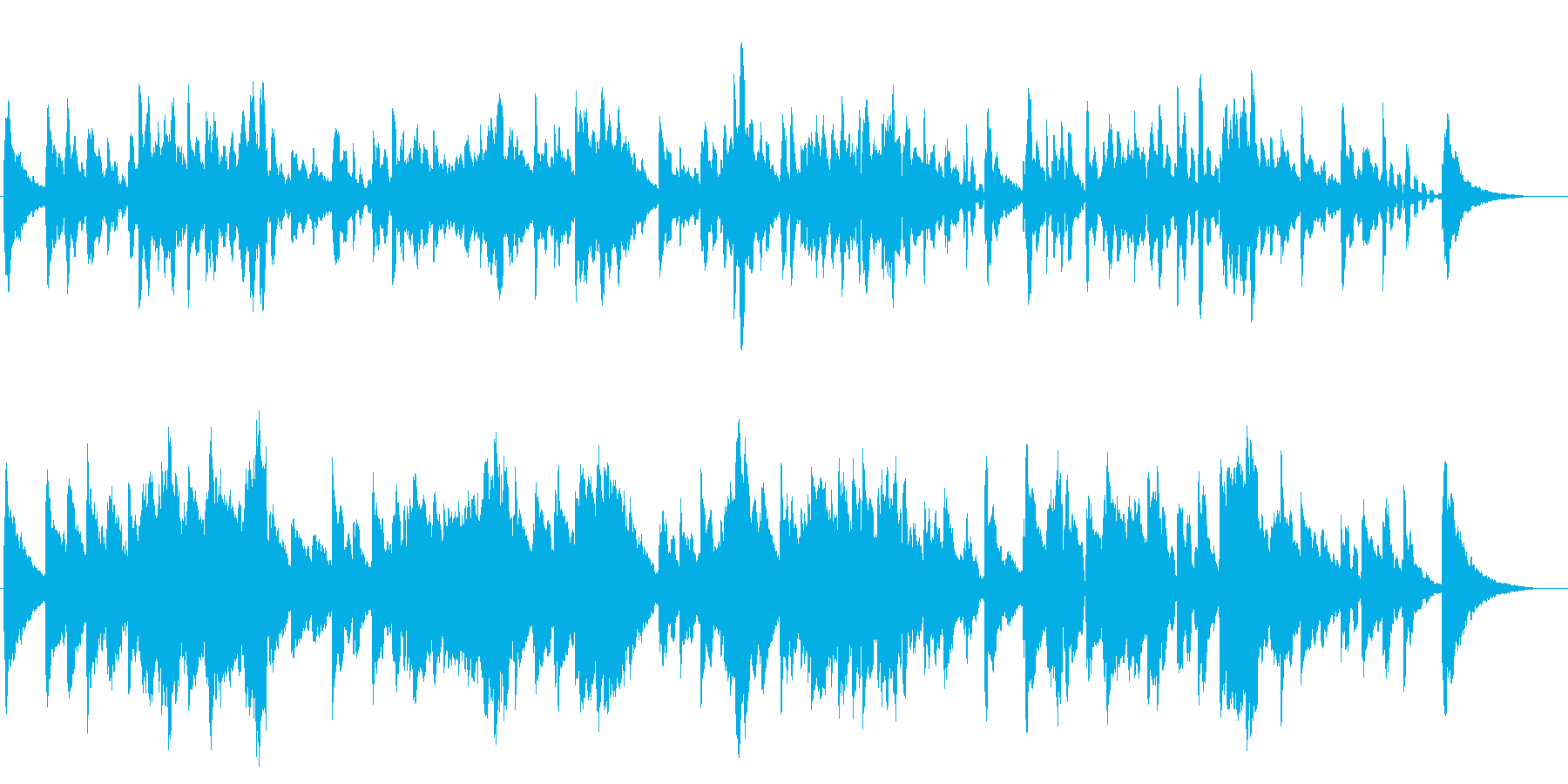 エレピ独奏曲です。ゆったりと一日が始ま…の再生済みの波形