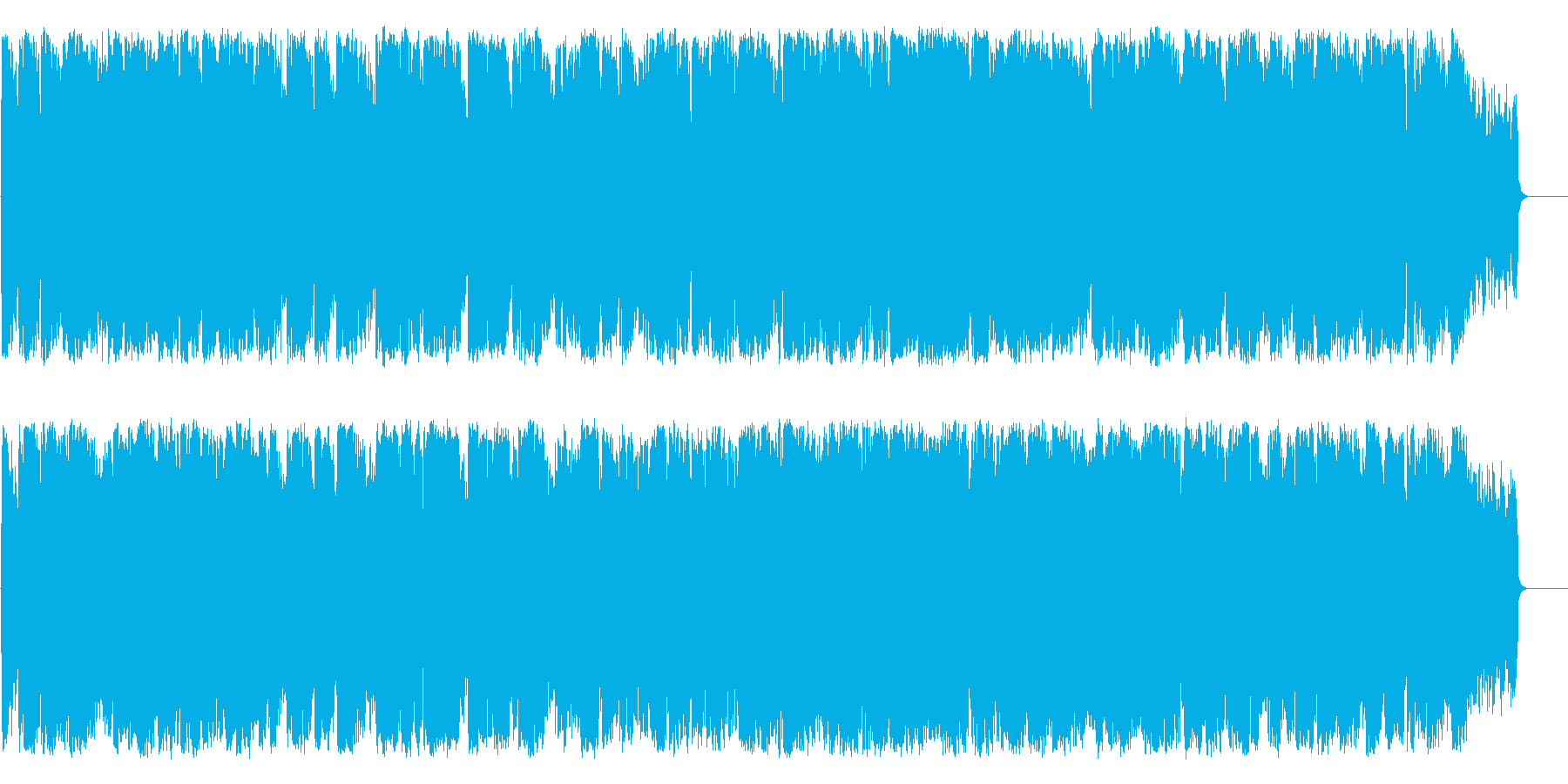 淡々として不思議な雰囲気のムード音楽の再生済みの波形