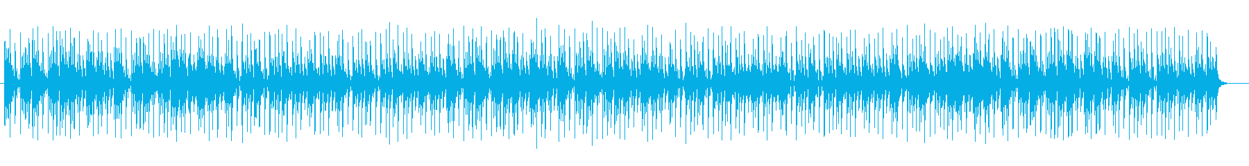 落ち着きのあるふんわりシンセサイザー曲の再生済みの波形