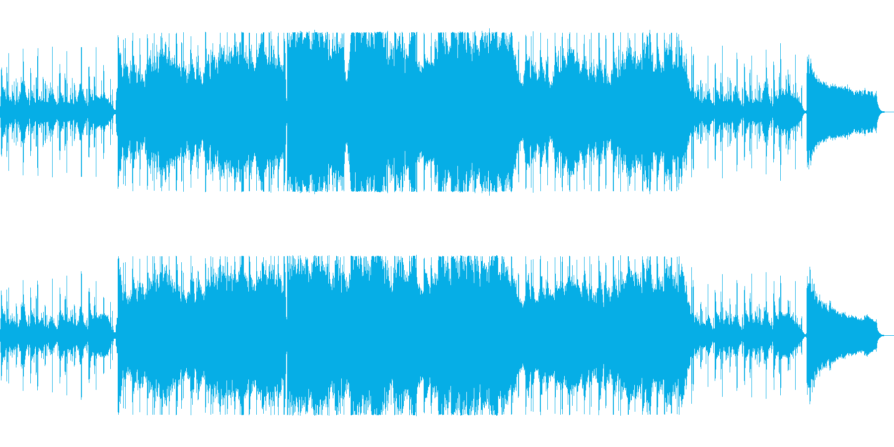 ヴァイオリンがメロディを担う爽やかな楽曲の再生済みの波形