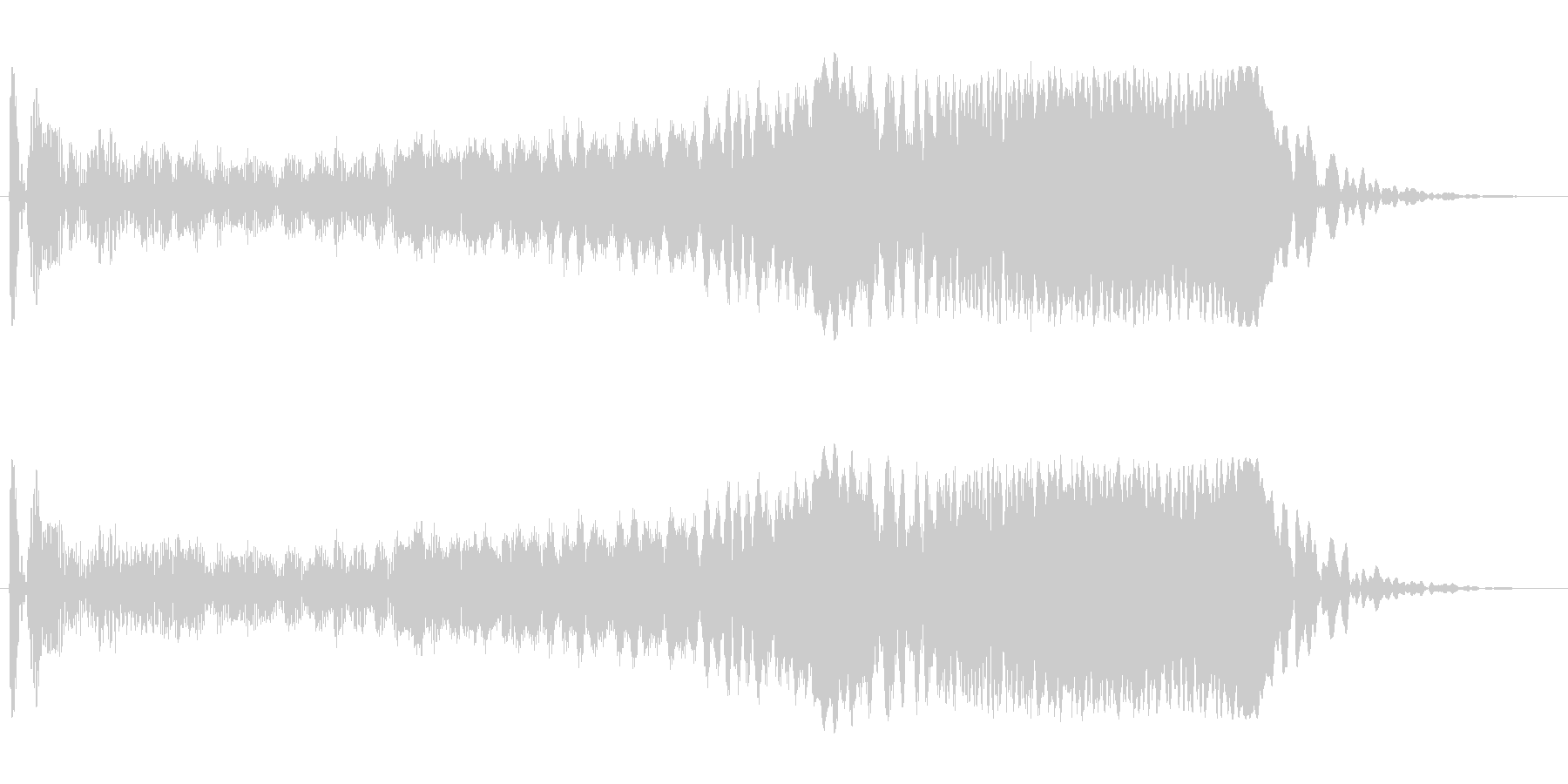 モワーン(シンプルで単音の効果音)の未再生の波形