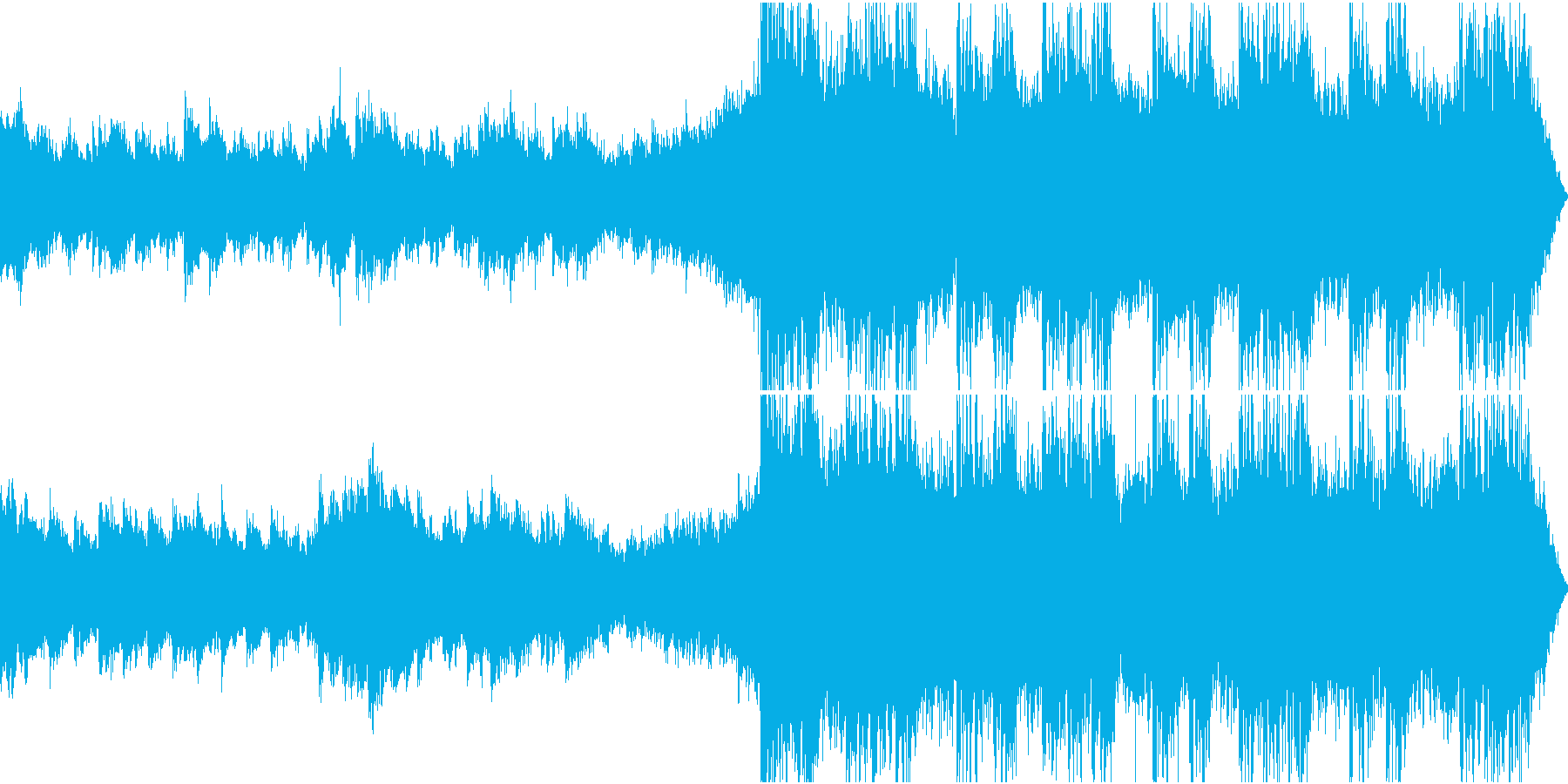 爽快感の溢れる、緩急のあるEDMの再生済みの波形