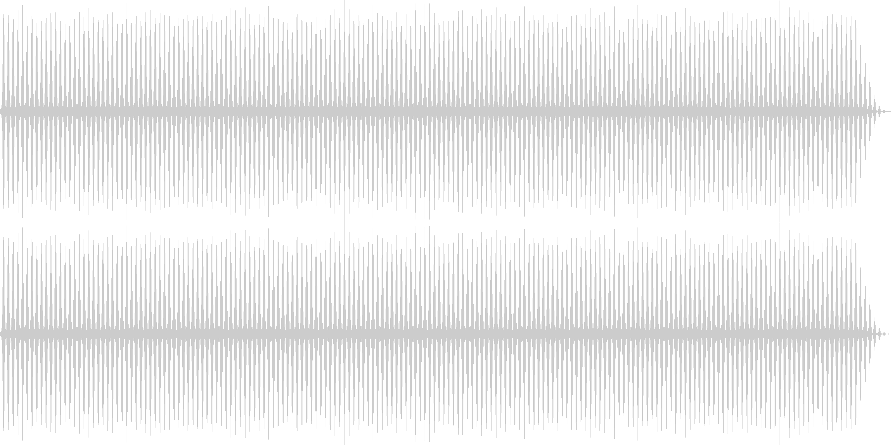 レトロゲームにありそうなヘリコプターの音の未再生の波形