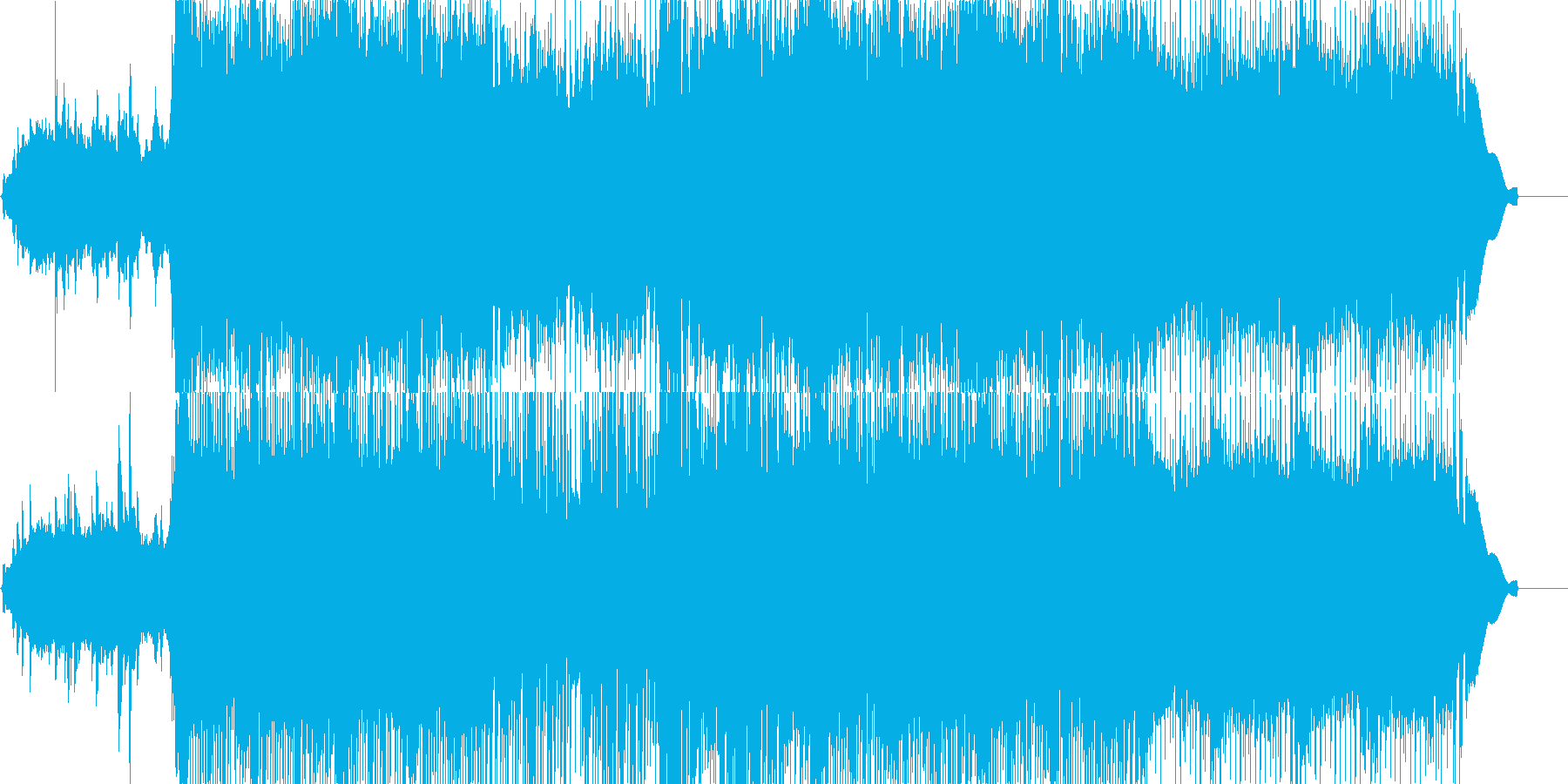 和風で、しかもポップな入場曲の再生済みの波形