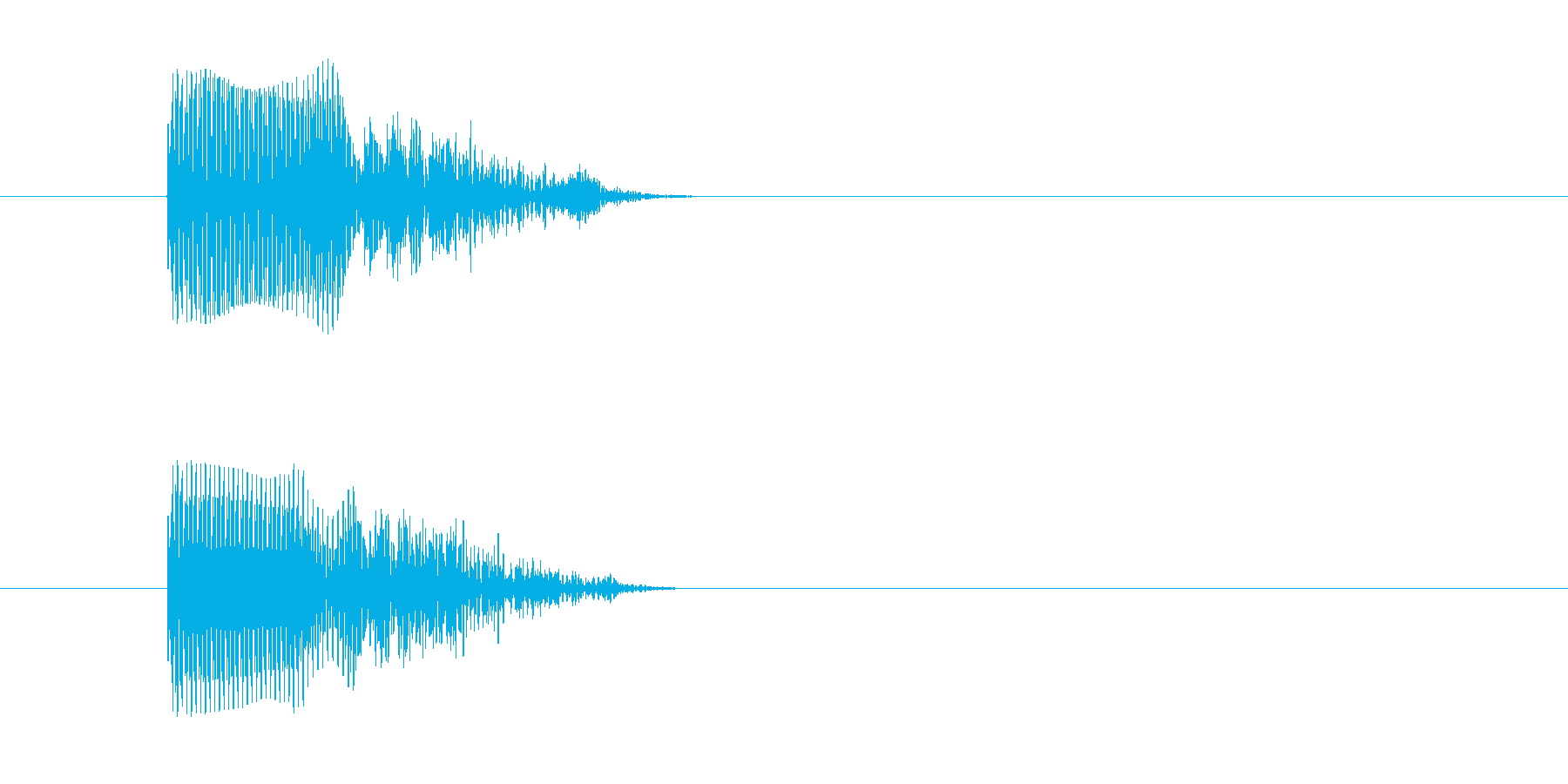 ギターのスライド音ですの再生済みの波形