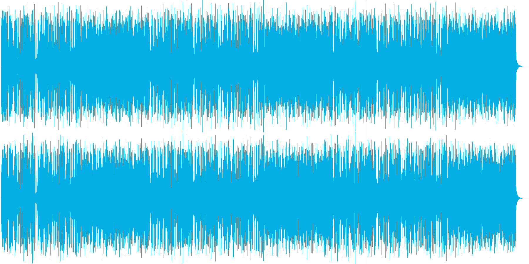 明るくうきうきするテクノポップの再生済みの波形
