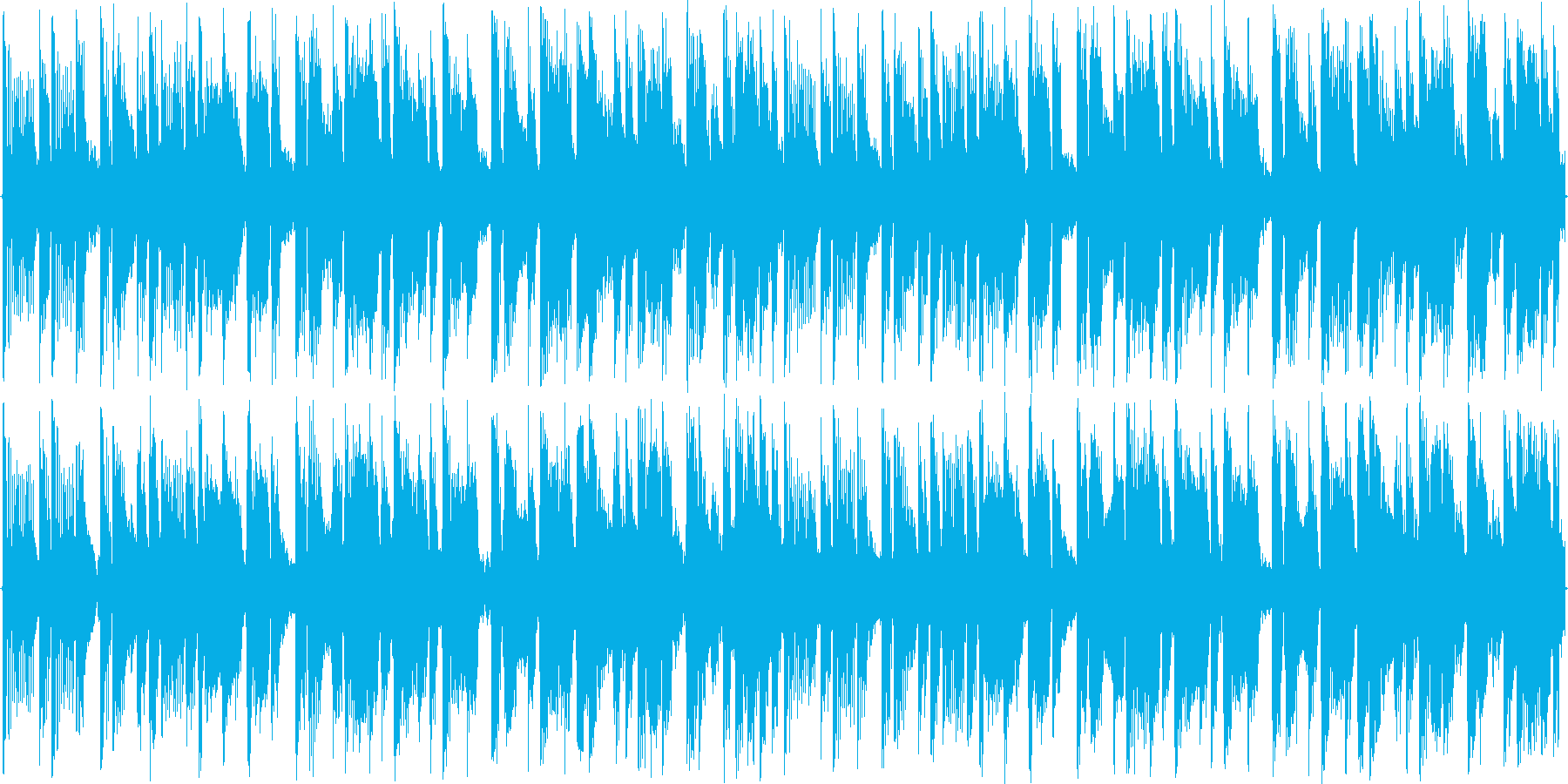 リズムを強調した楽曲です。の再生済みの波形