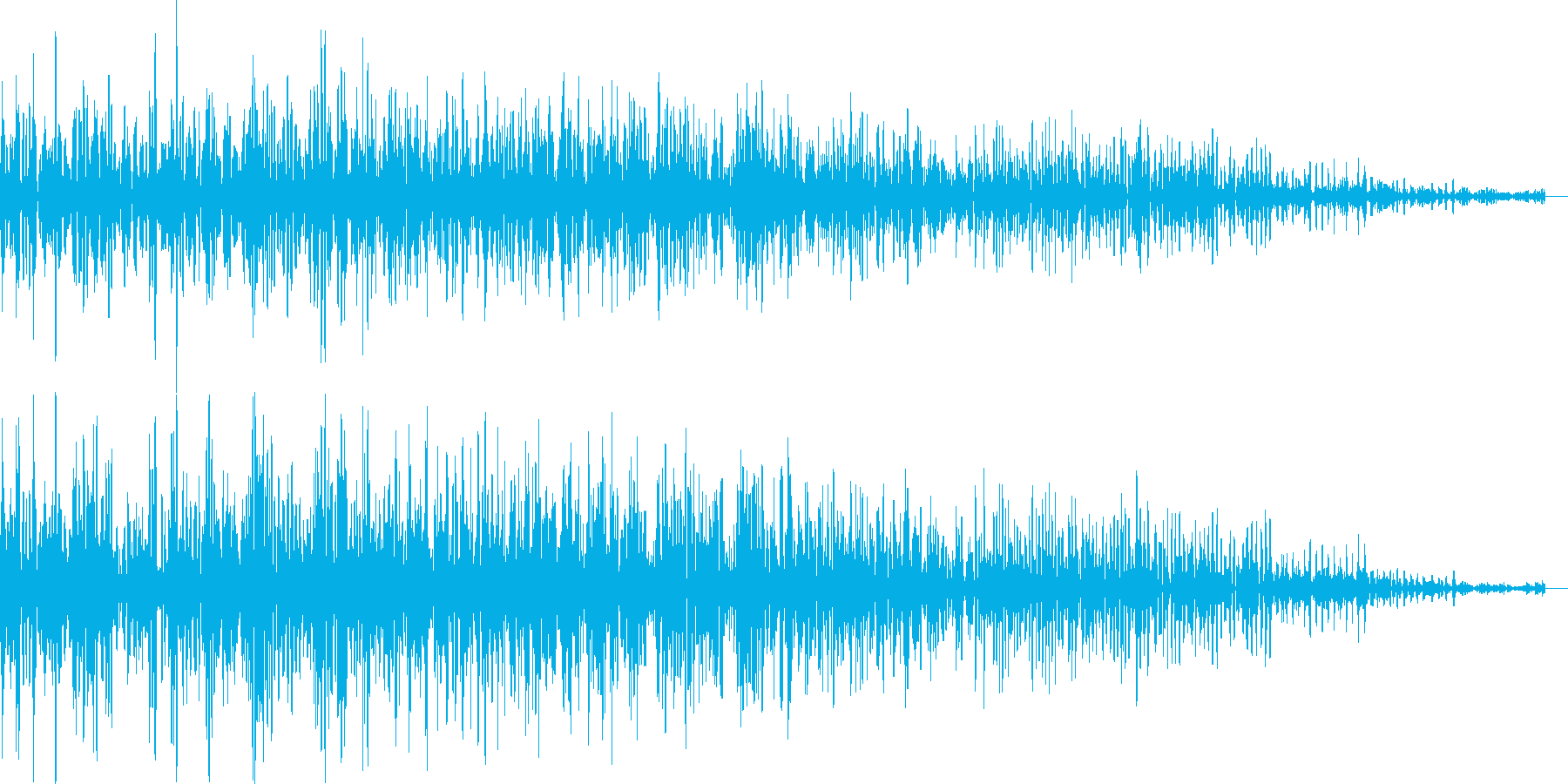 ロボットの動作音(遠くで響く)の再生済みの波形
