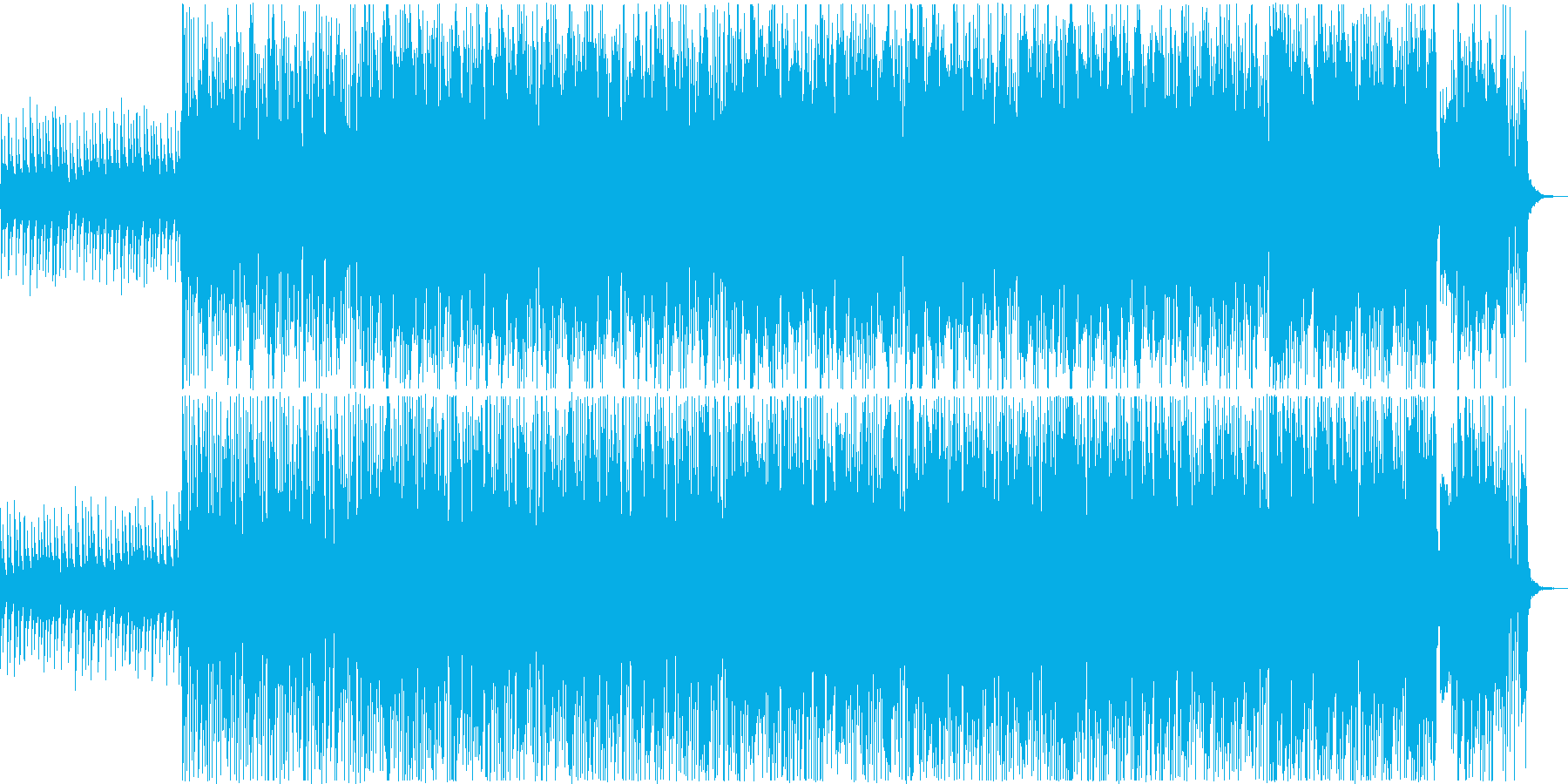 水中をイメージした幻想的な女性コーラス曲の再生済みの波形