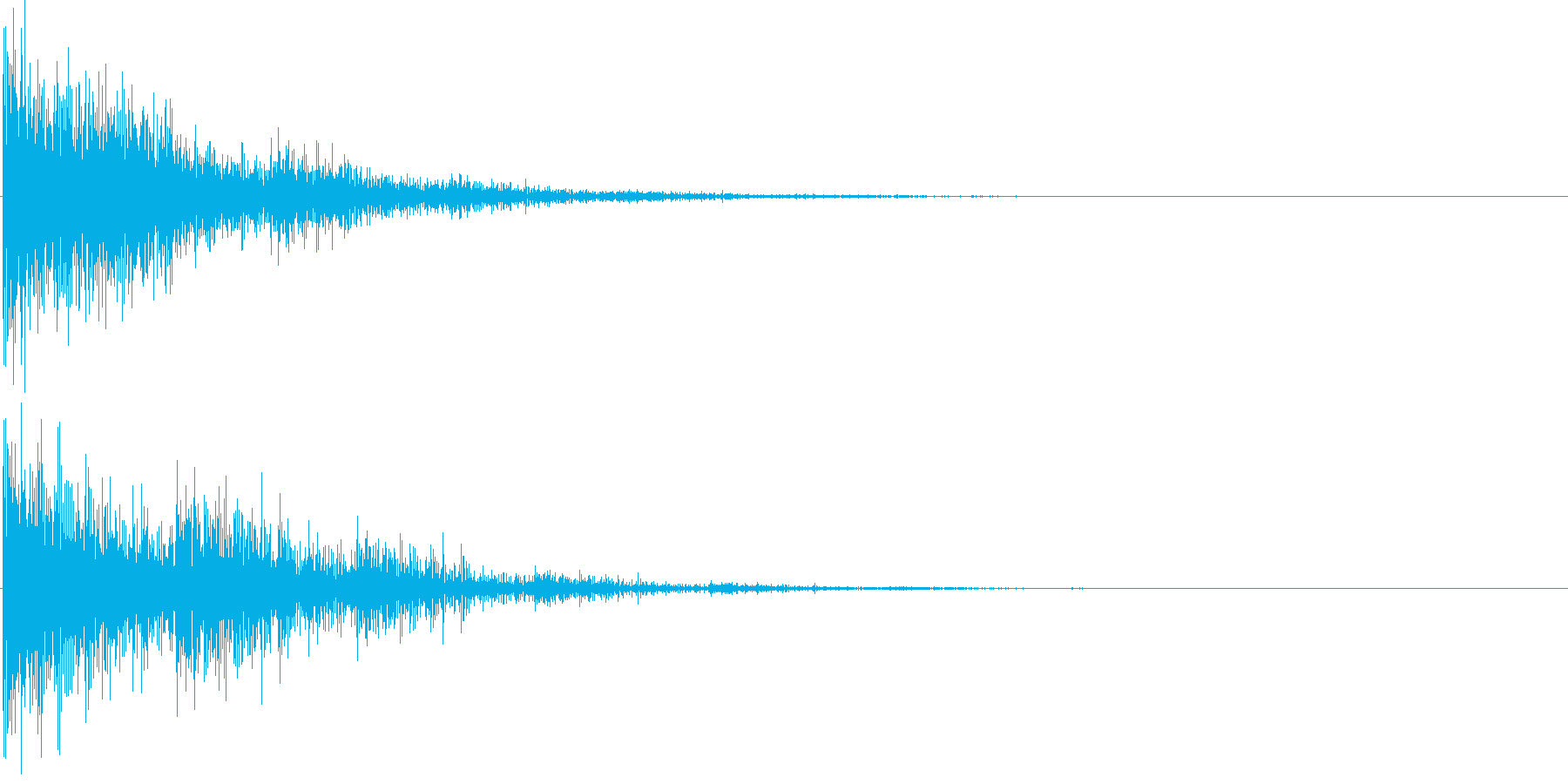 バン...。発砲音C1(低め・大げさ)の再生済みの波形