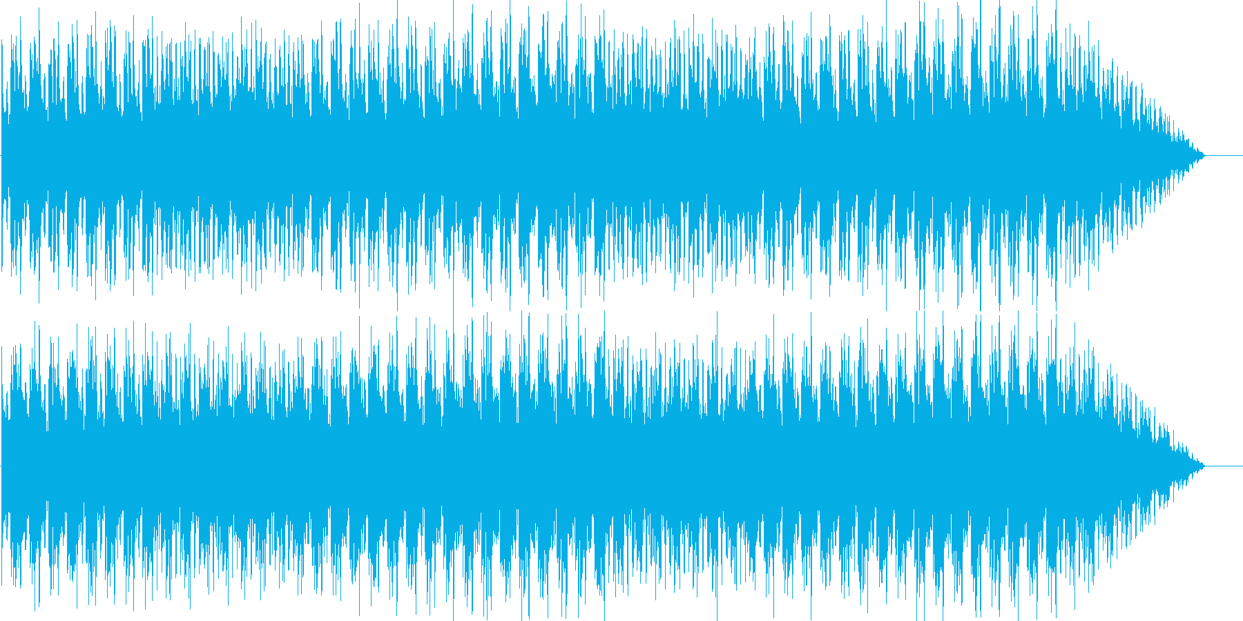 軽快なEDMの再生済みの波形