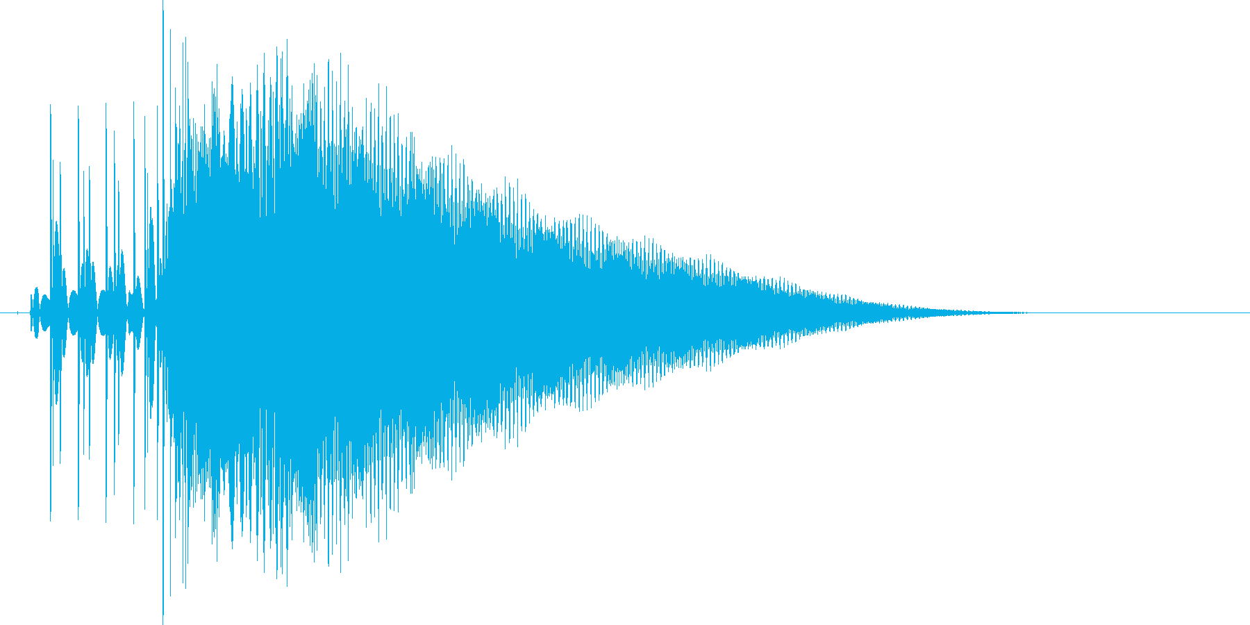 8bit音源の(波動砲ビーム音)3の再生済みの波形