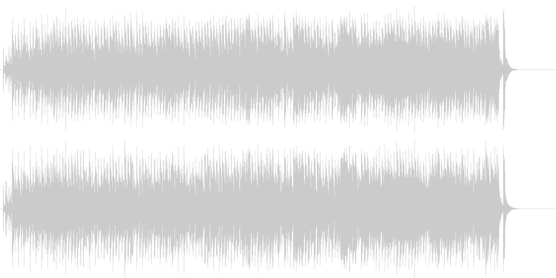暖かな午後の日差しの歌謡曲風ポップスの未再生の波形