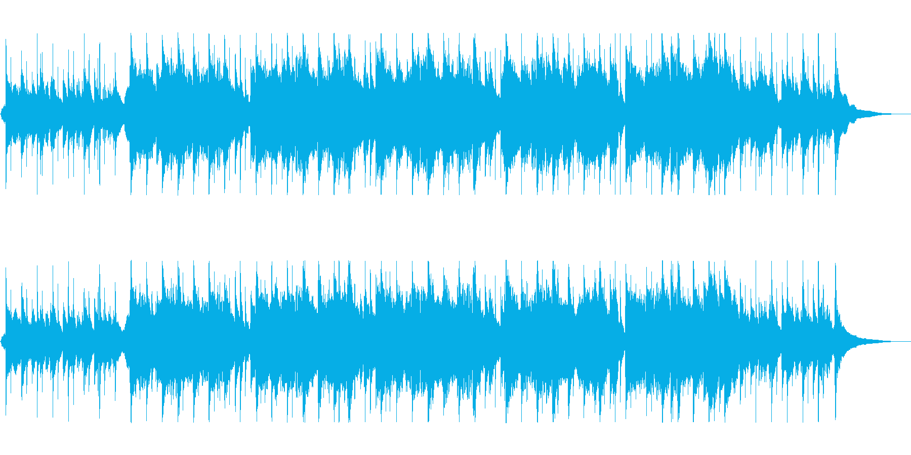 のんびりと穏やかなケルト音楽の再生済みの波形