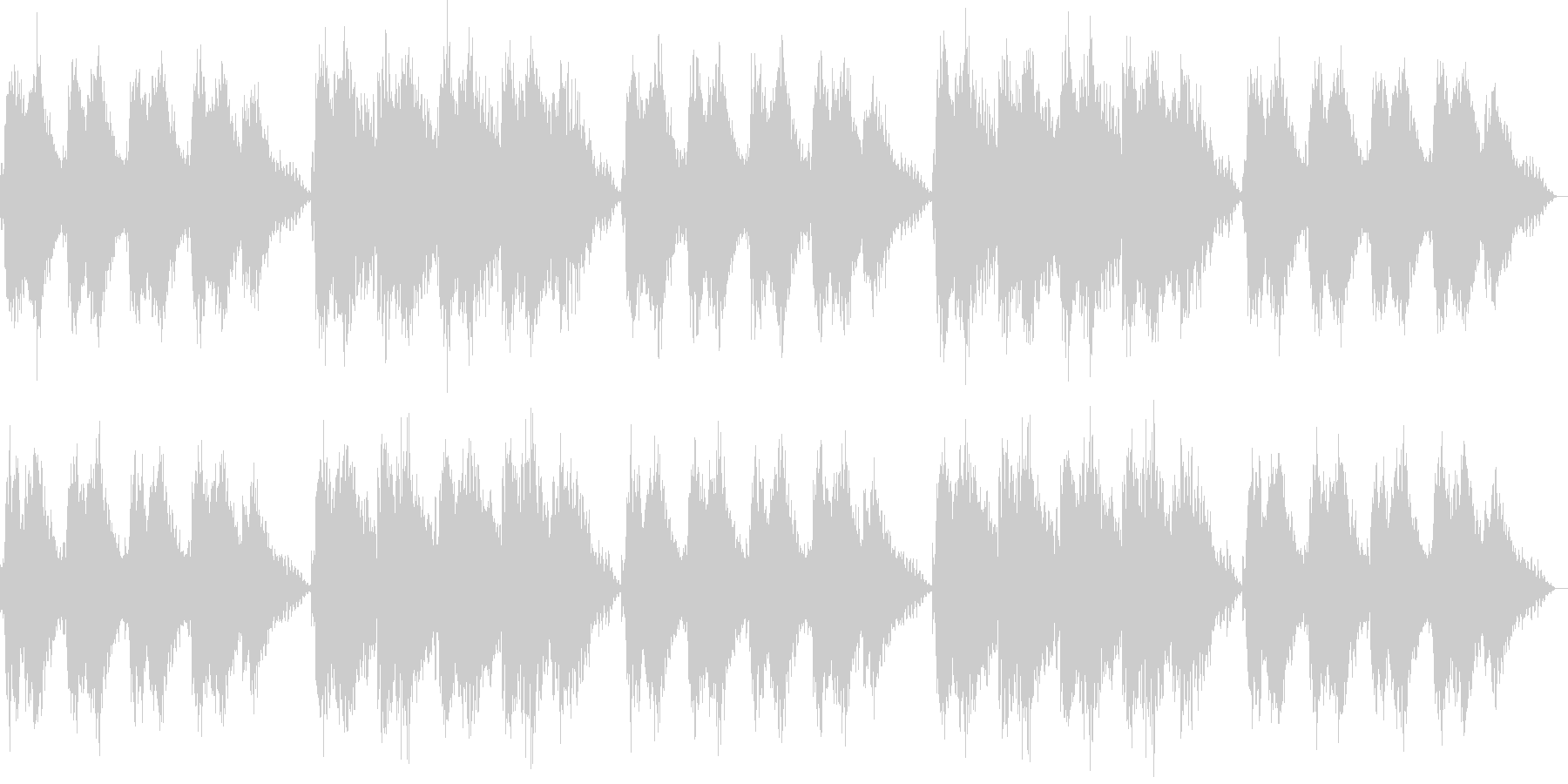 心地よい静けさの電子音による清涼音楽の未再生の波形