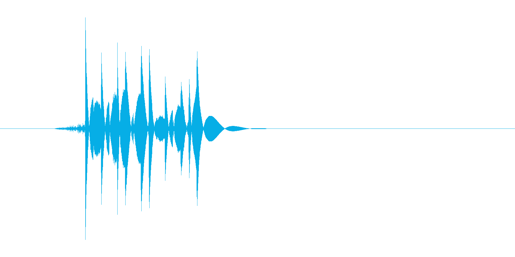 ゲーム(ファミコン風)爆発音_025の再生済みの波形