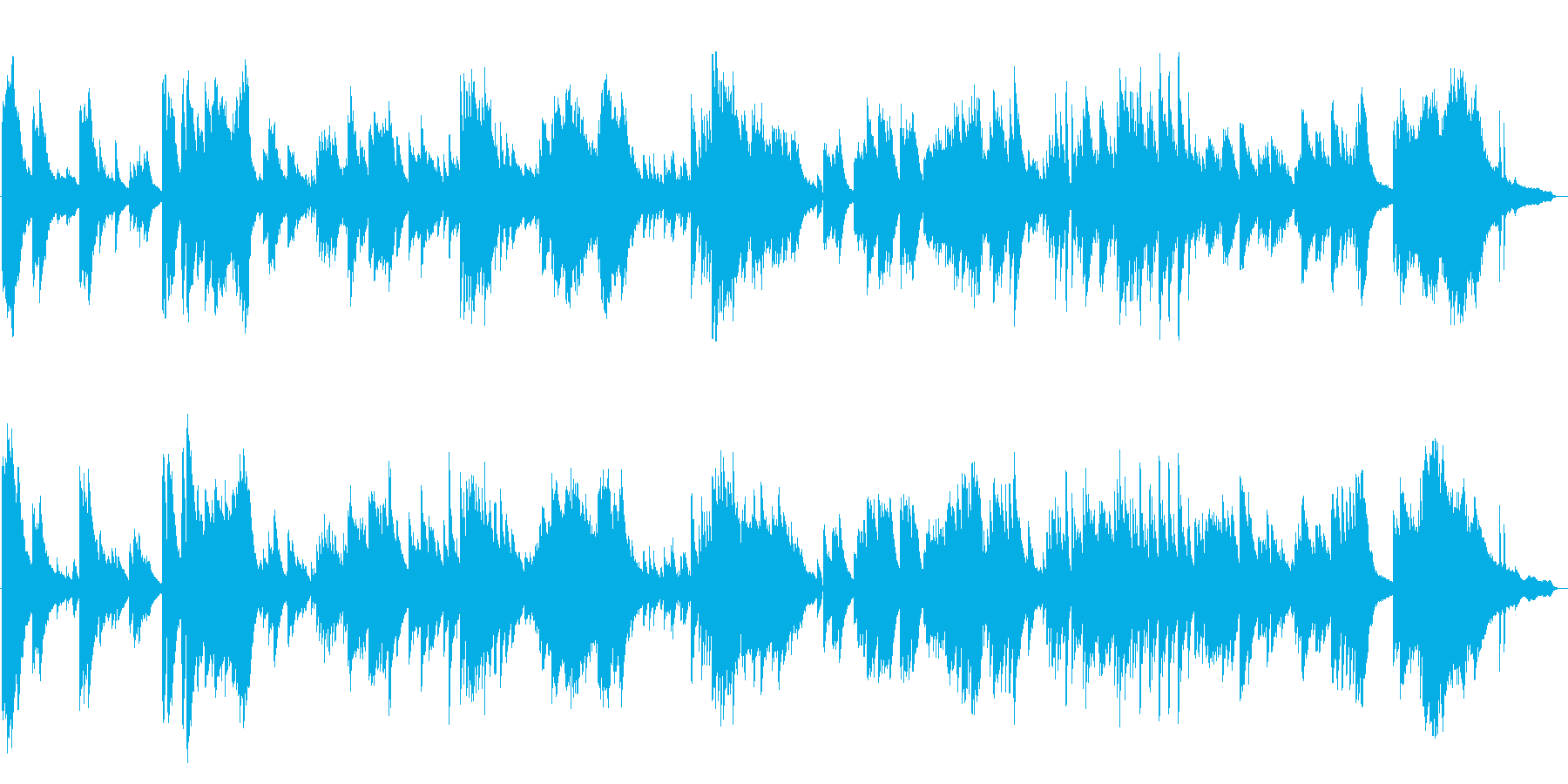 ピアノソロ曲です。ライブ感を重視して制…の再生済みの波形