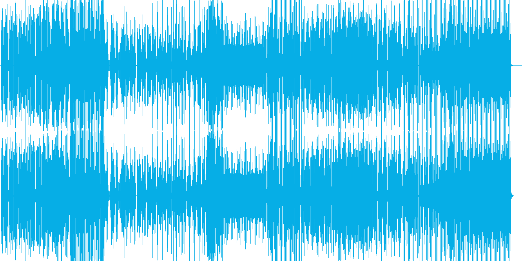 クラブダンス曲ですの再生済みの波形