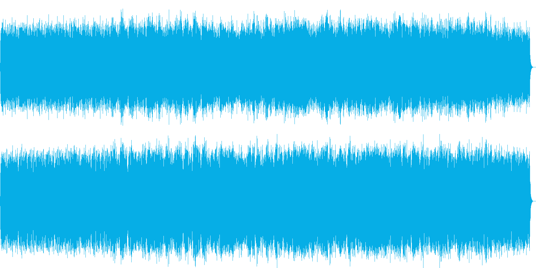 哀愁感のあるシンセパッドのヒーリング曲の再生済みの波形