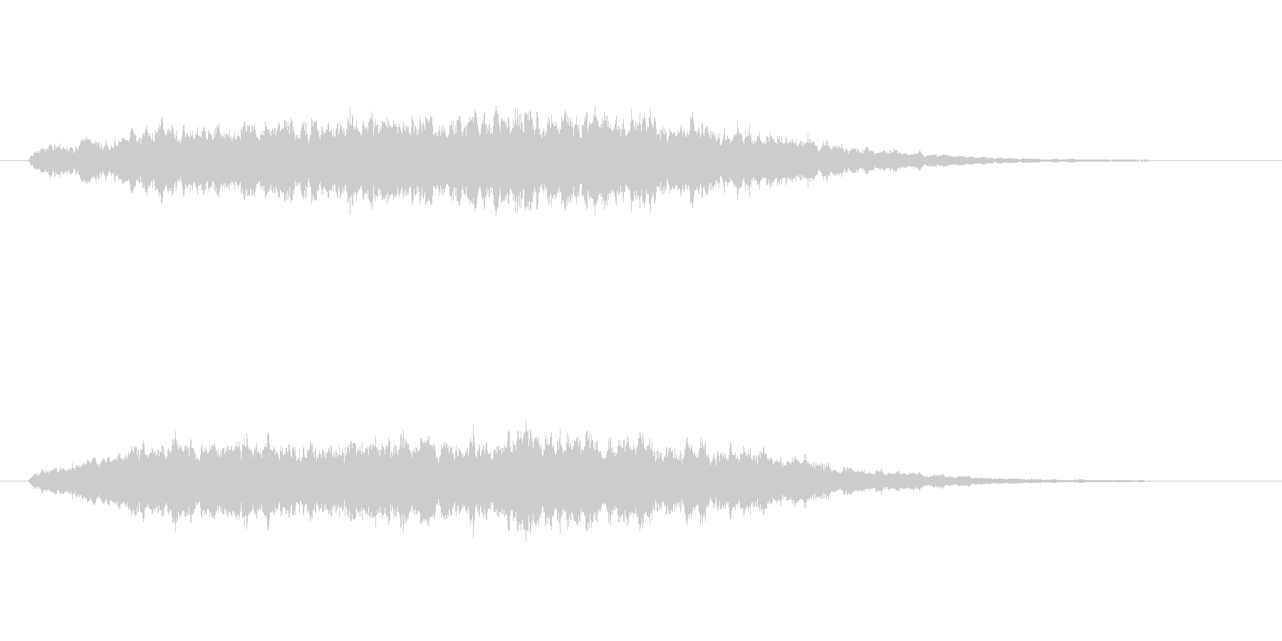 神秘的な音ですの未再生の波形