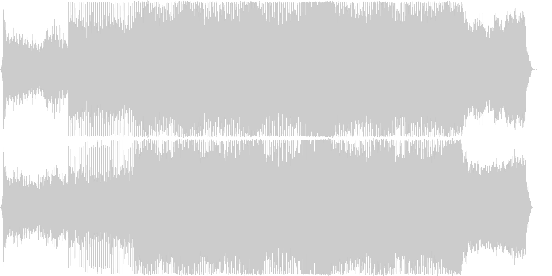 疾走感のある映像、CMにの未再生の波形