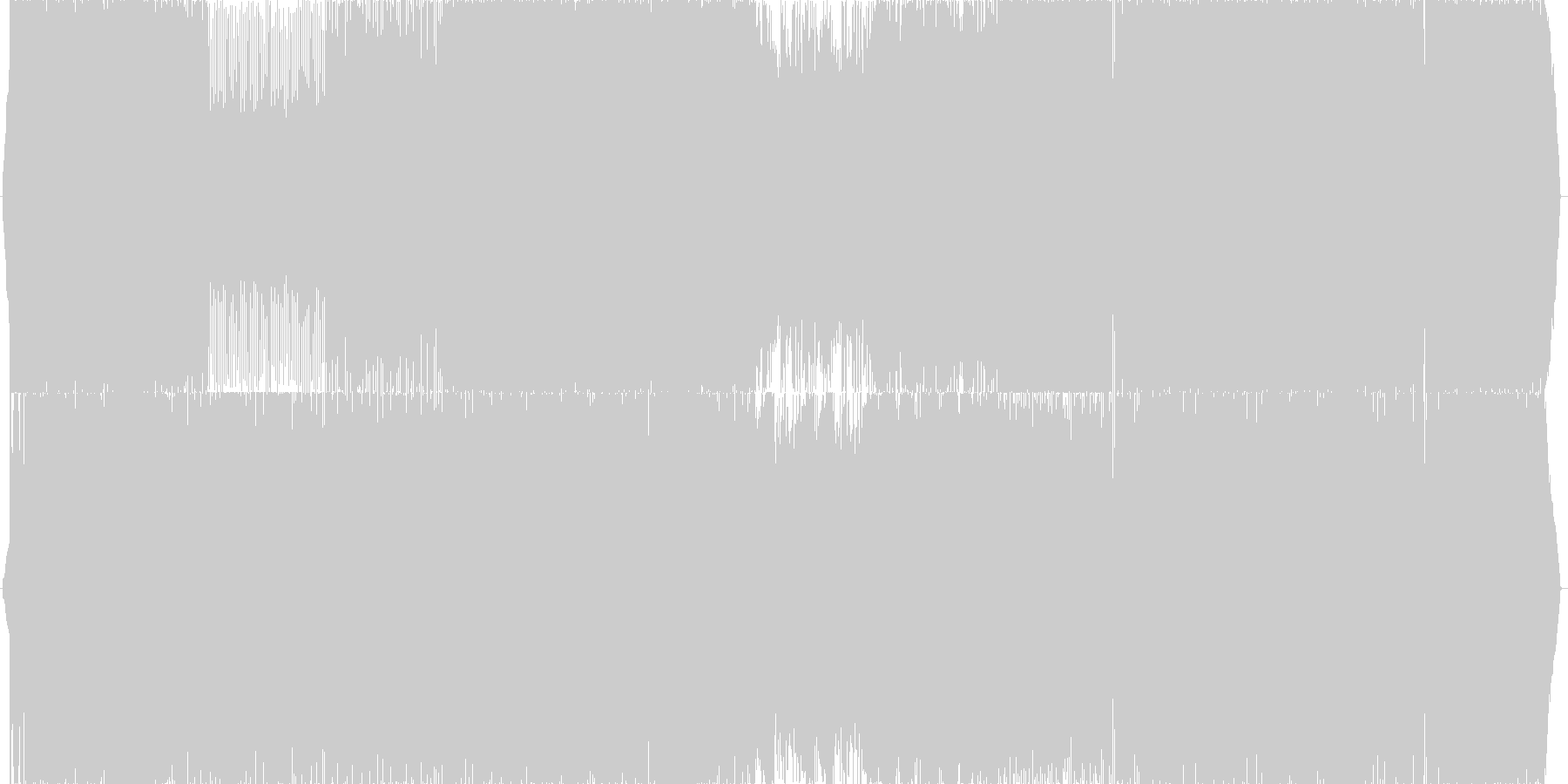 戦闘曲_ロック_疾走感のあるバンド曲の未再生の波形