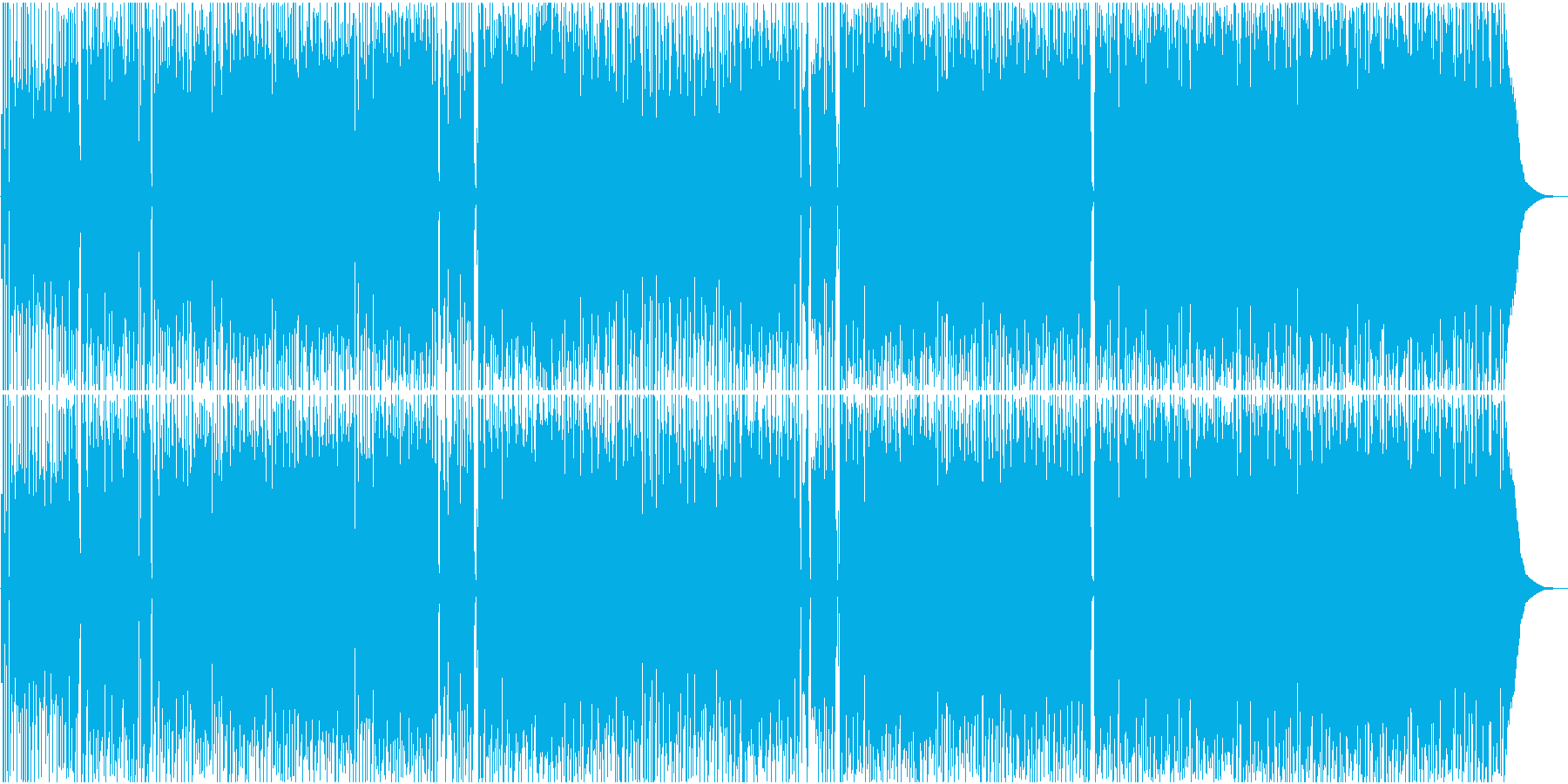 女性の一人旅をイメージした曲の再生済みの波形