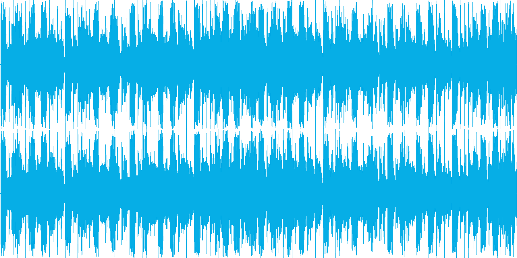 空間的な音響を駆使したループ楽曲です。の再生済みの波形