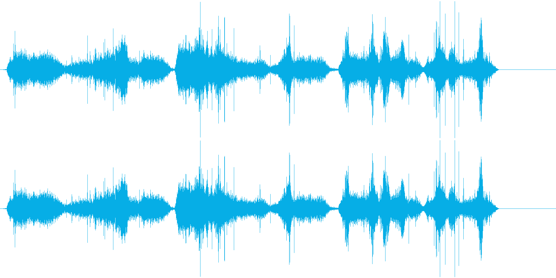 衣擦れの音です。(ごしゃごしゃ)の再生済みの波形