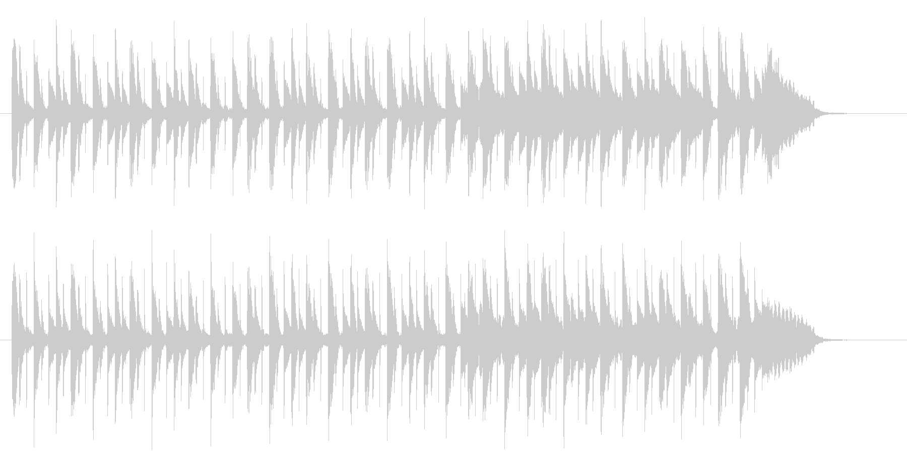 和やかでかわいらしい音楽の未再生の波形