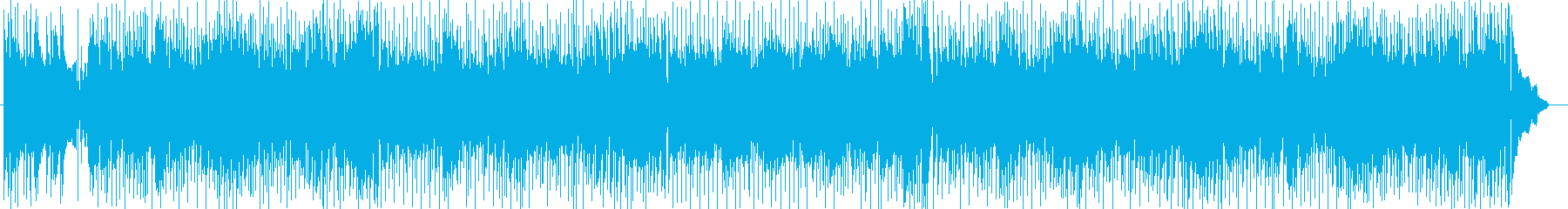 休日のドライブシンセサイザー系曲の再生済みの波形