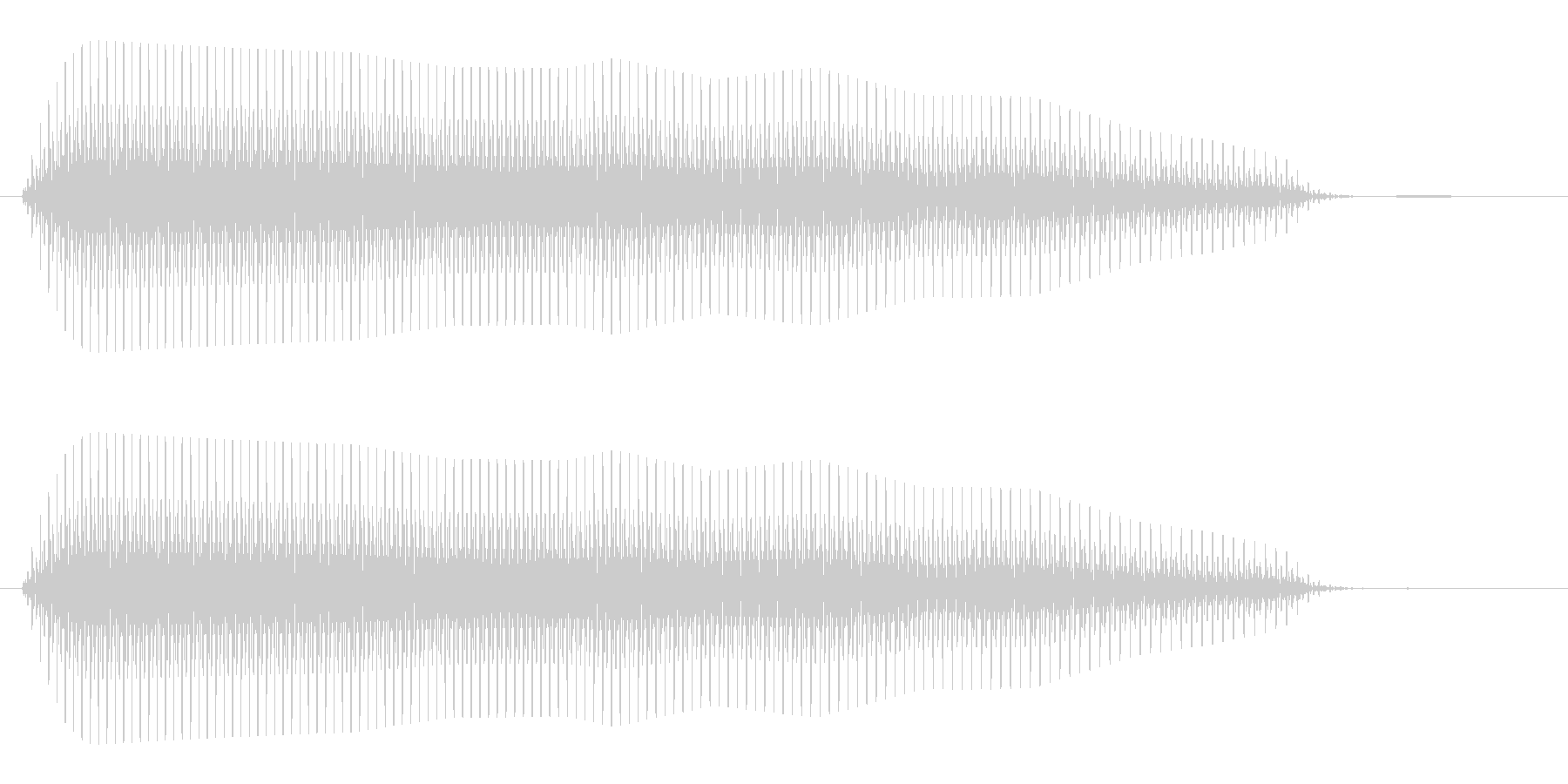 ブワ↓〜ン(下がっていく)の未再生の波形