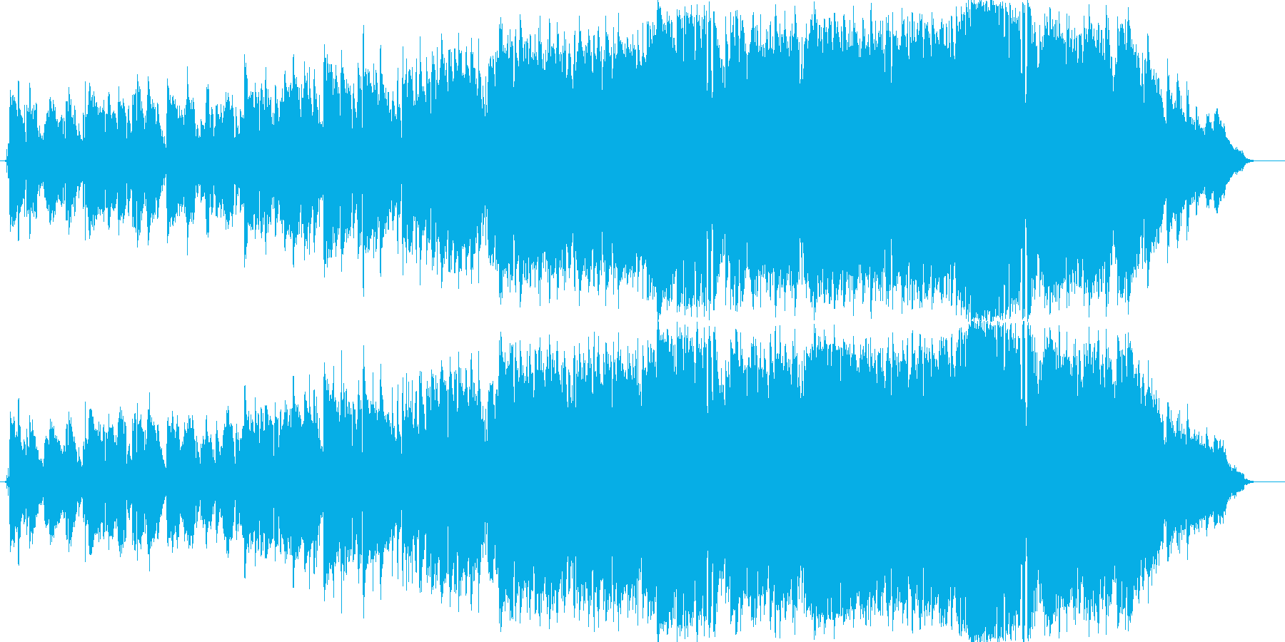 恋人への未練を吹っ切って行くバラード曲の再生済みの波形