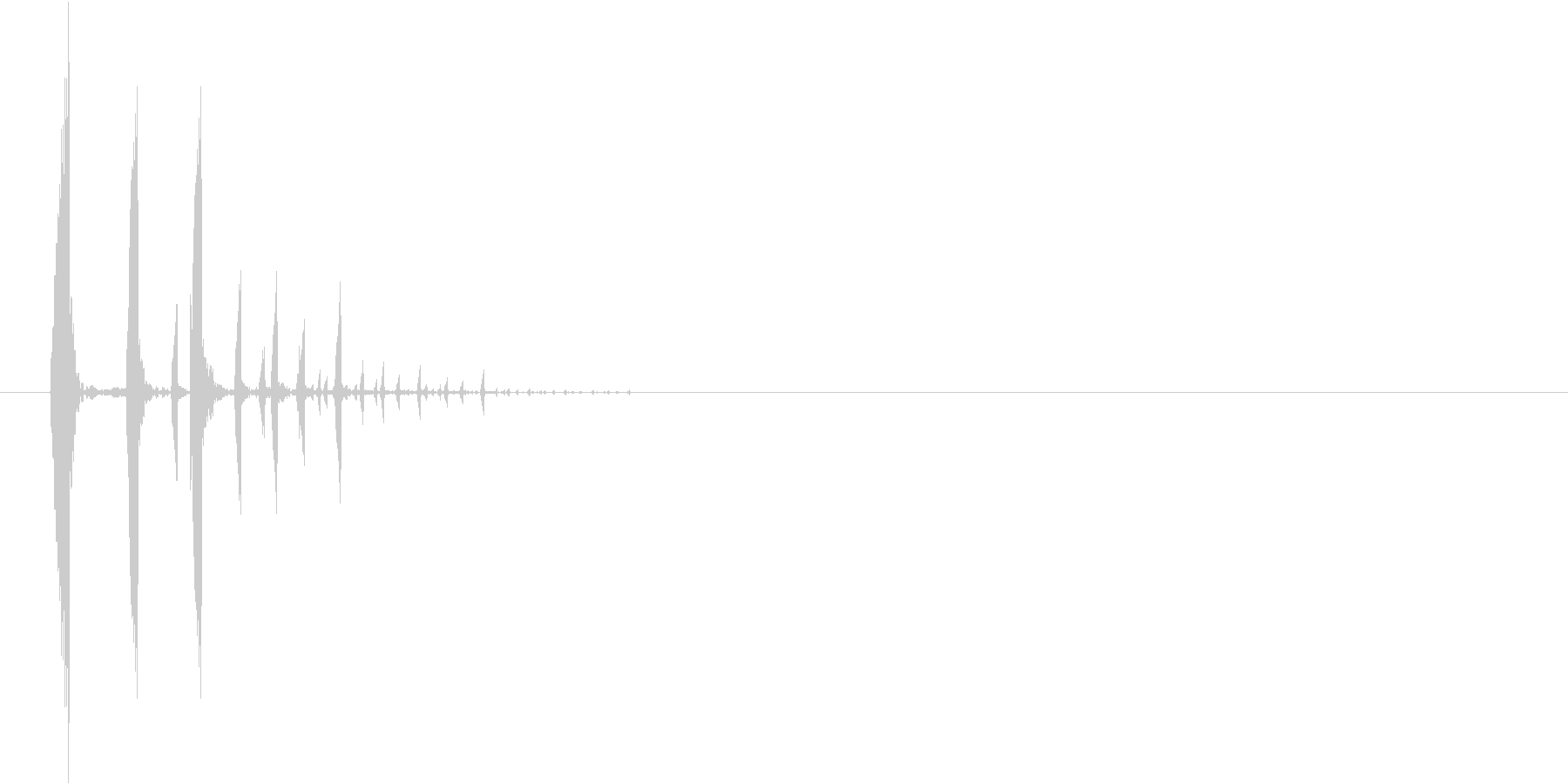 ゲームの選択・決定音の未再生の波形