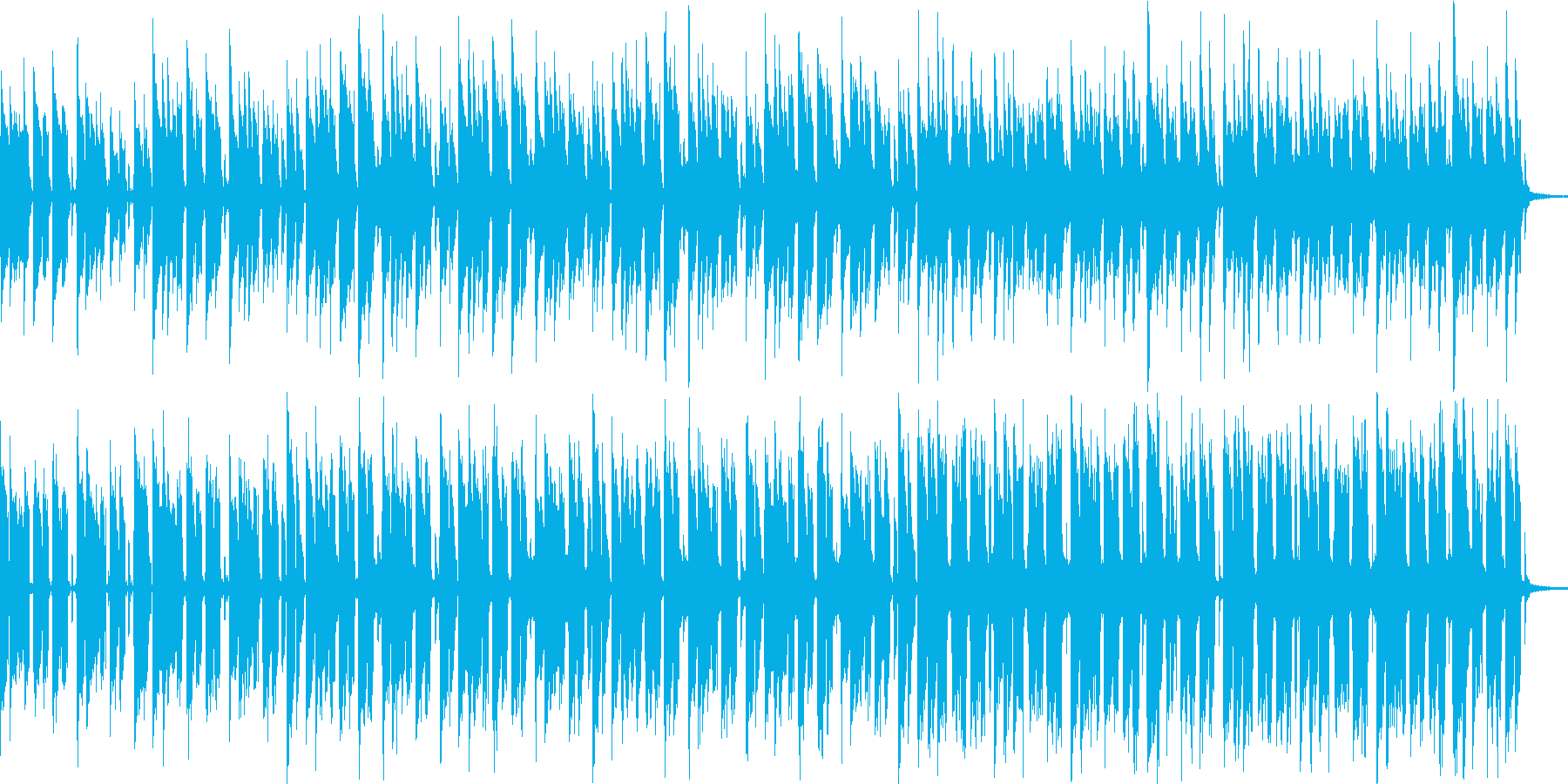 【おしゃれカフェBGM】ボサノバの再生済みの波形