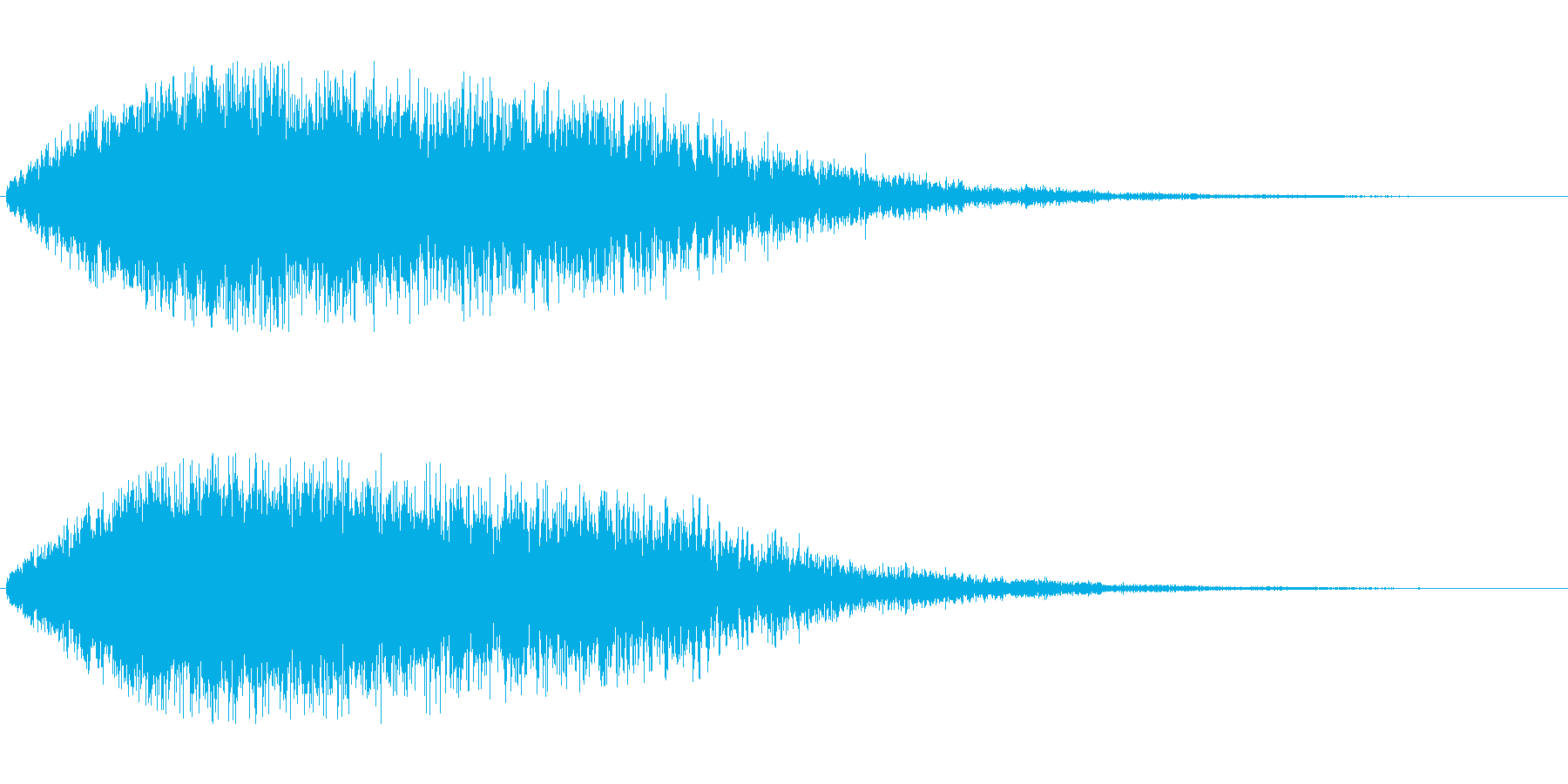 女の子がキラキラに変身するときの音の再生済みの波形